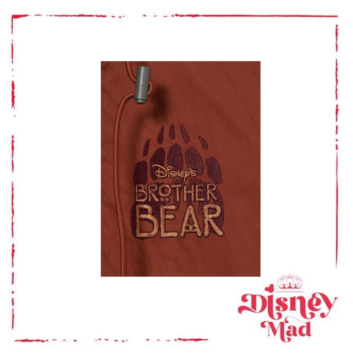 Disney Brother Bear Koda & Kenai Colour Block Windbreaker - MEDIUM