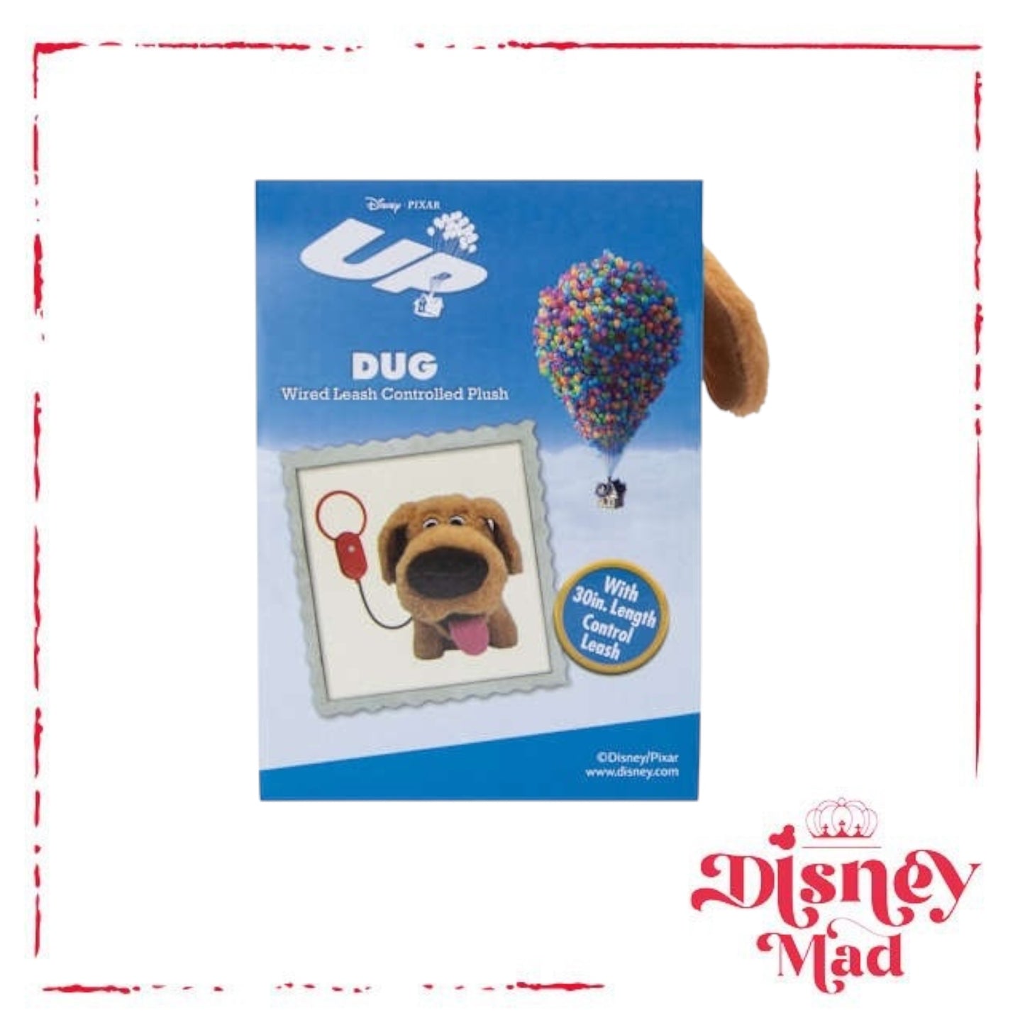 Disney PIXAR Up Dug Wired Leash Controlled Plush Toy