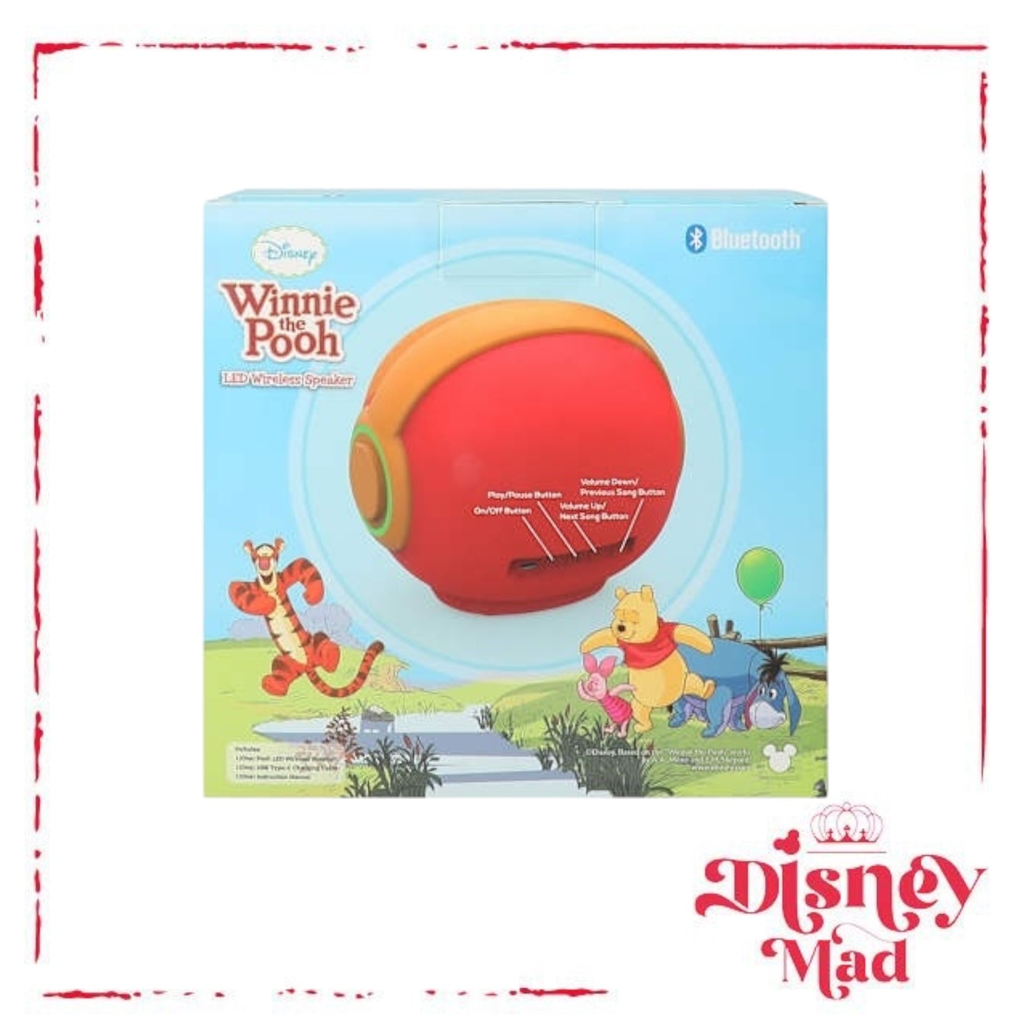 Winnie the Pooh LED Wireless Sphere Speaker