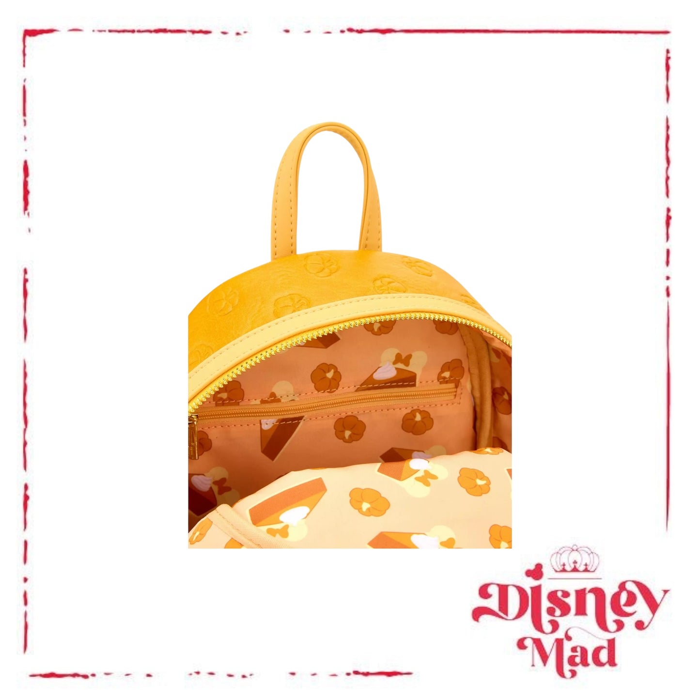 Loungefly Disney Minnie Mouse Pumpkin Pie Cinnamon Scented Mini Backpack