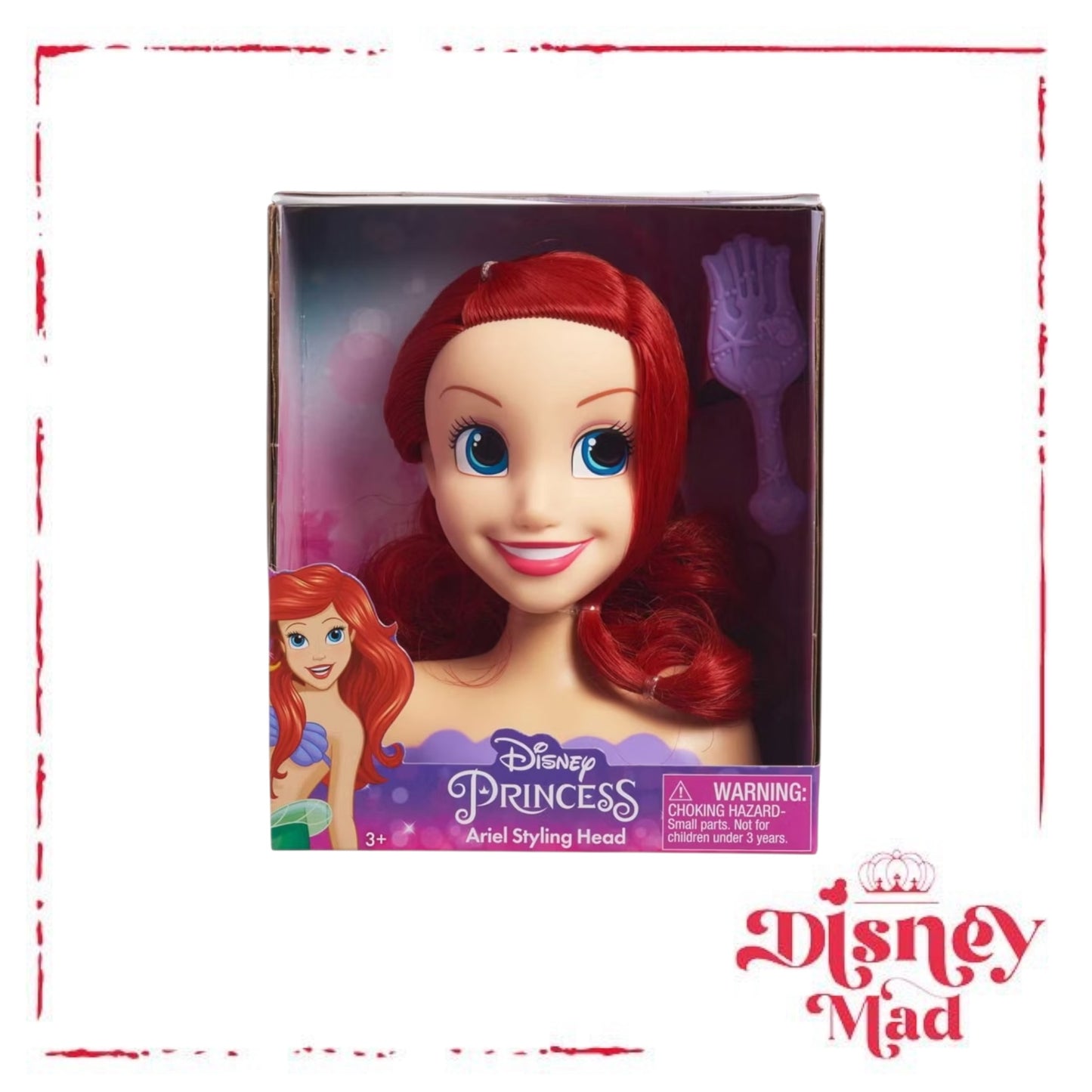Disney Princess Small Styling Head Ariel