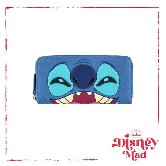 Disney Parks Stitch Multi Face Zip-Around Wallet by Loungefly