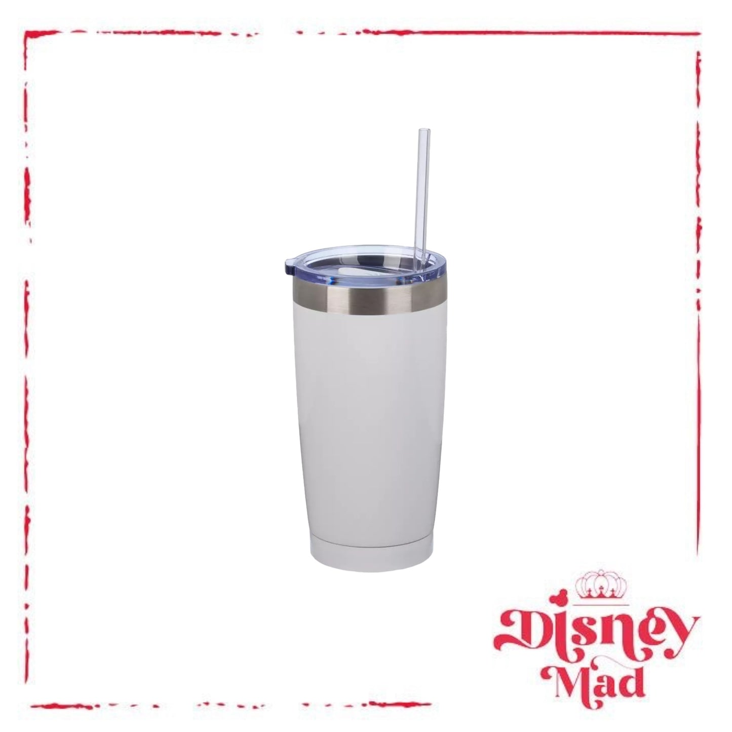 Fantasyland Castle Stainless Steel Tumbler with Straw - Disney Parks