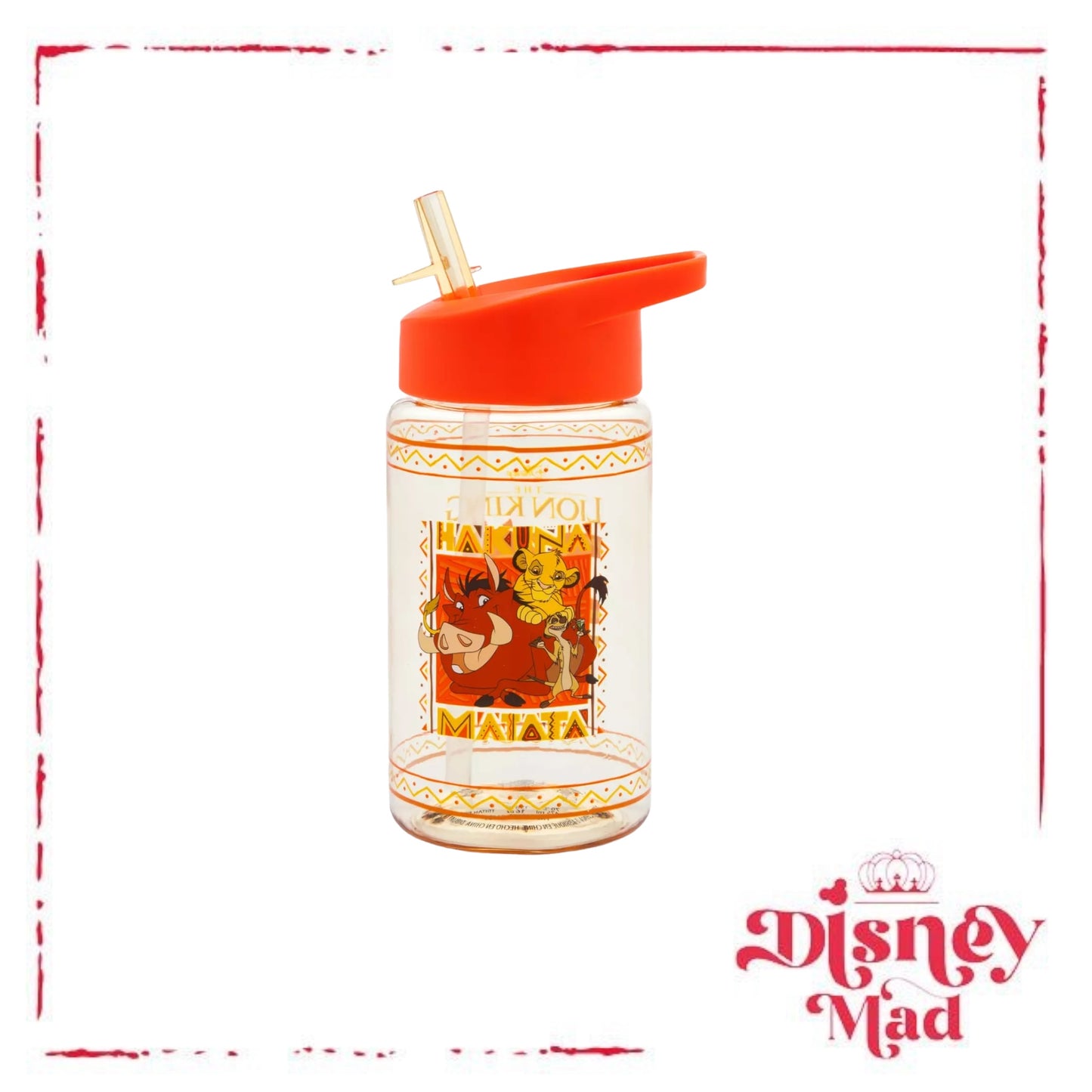 Simba Water Bottle With Soft Toy Crossbody Carrier For Kids, The Lion King 30th Anniversary - Disney Parks