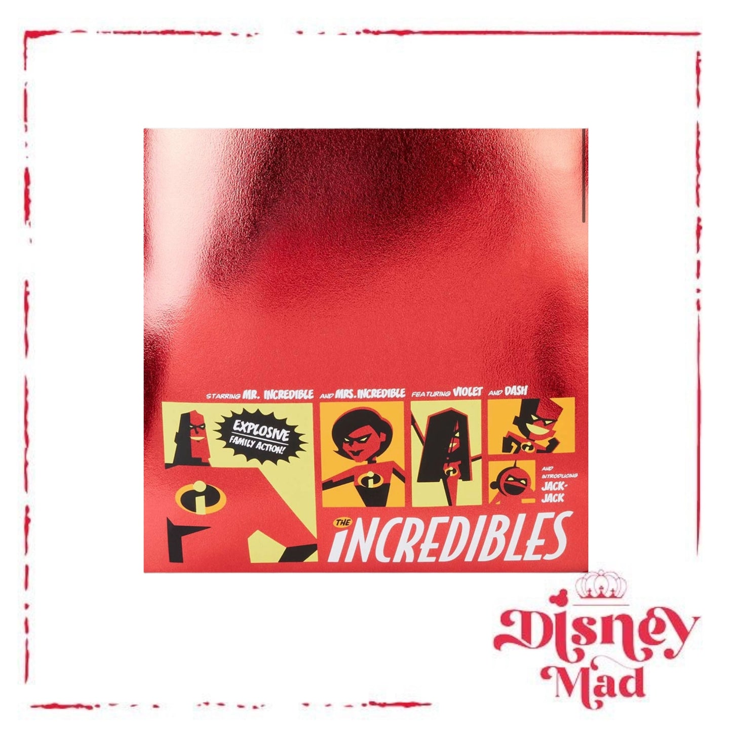 Pixar's The Incredibles 20th Anniversary Light Up Loungefly Mini Backpack