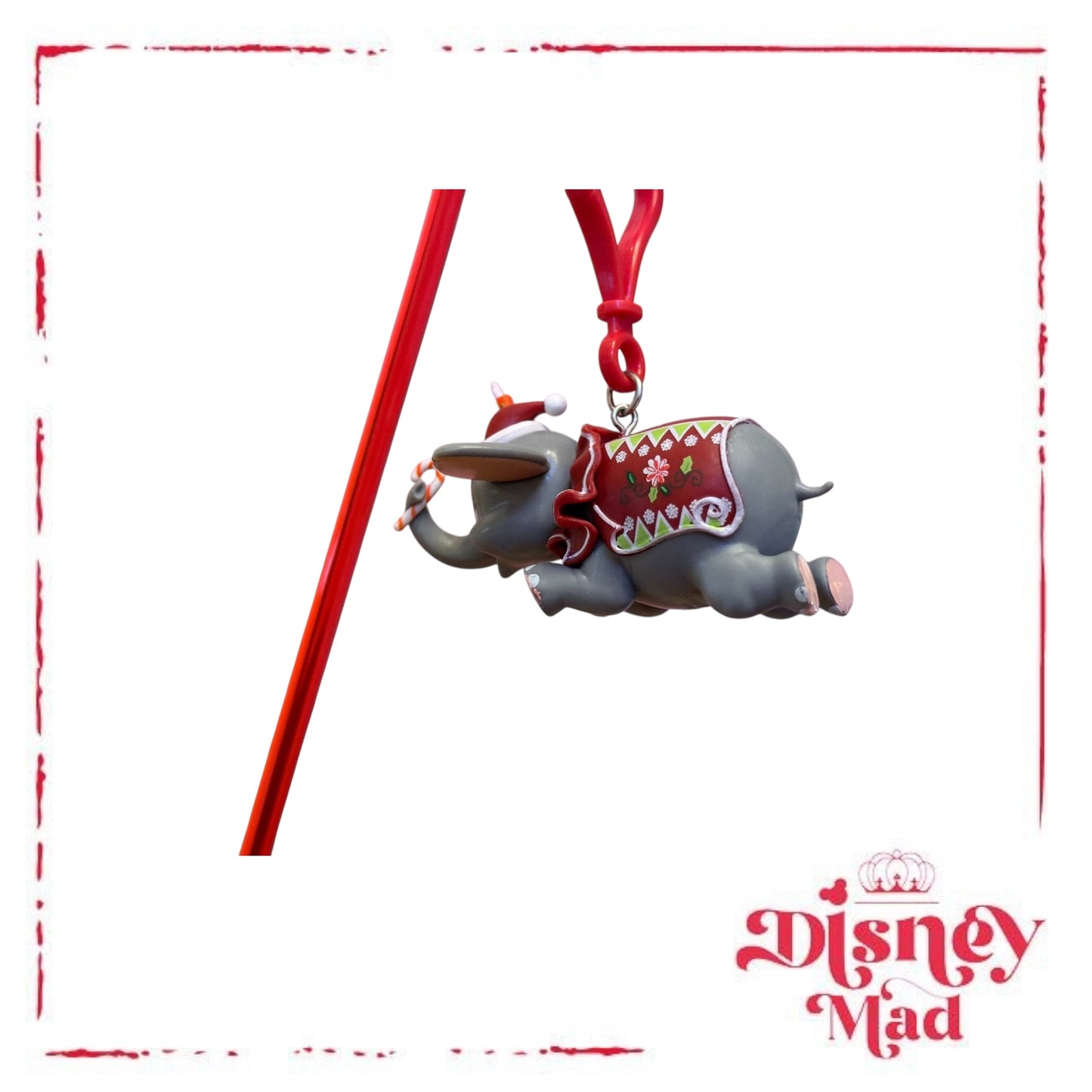 Dumbo Holiday Straw Clip