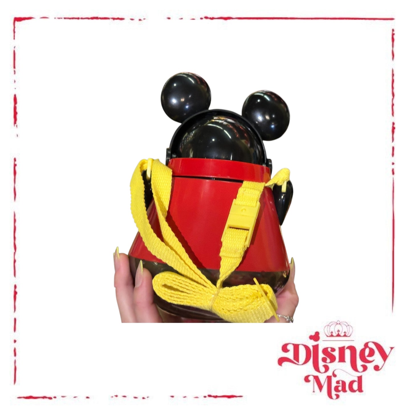 Mickey Mouse Plastic Water Bottle Sipper - Disney Parks