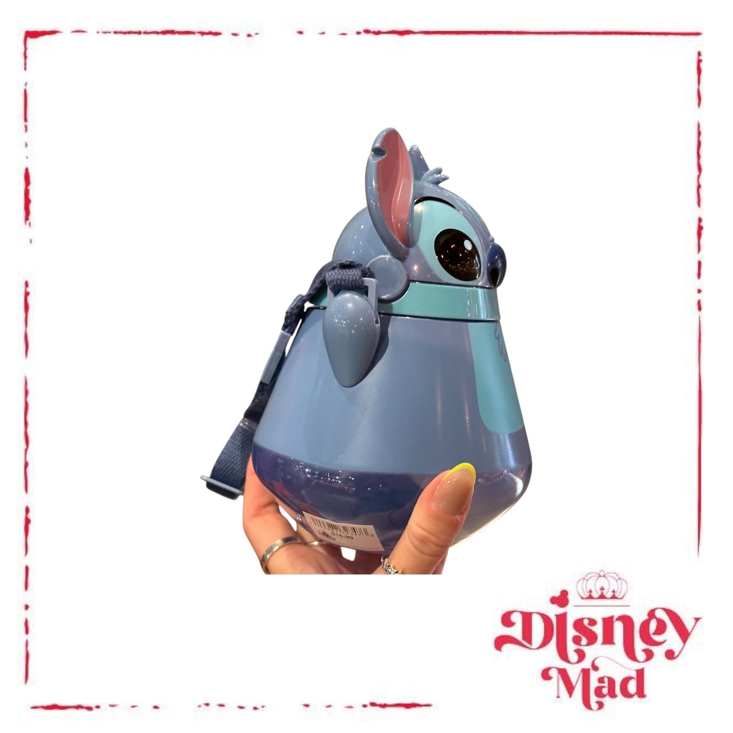 Stitch Plastic Water Bottle Sipper - Disney Parks