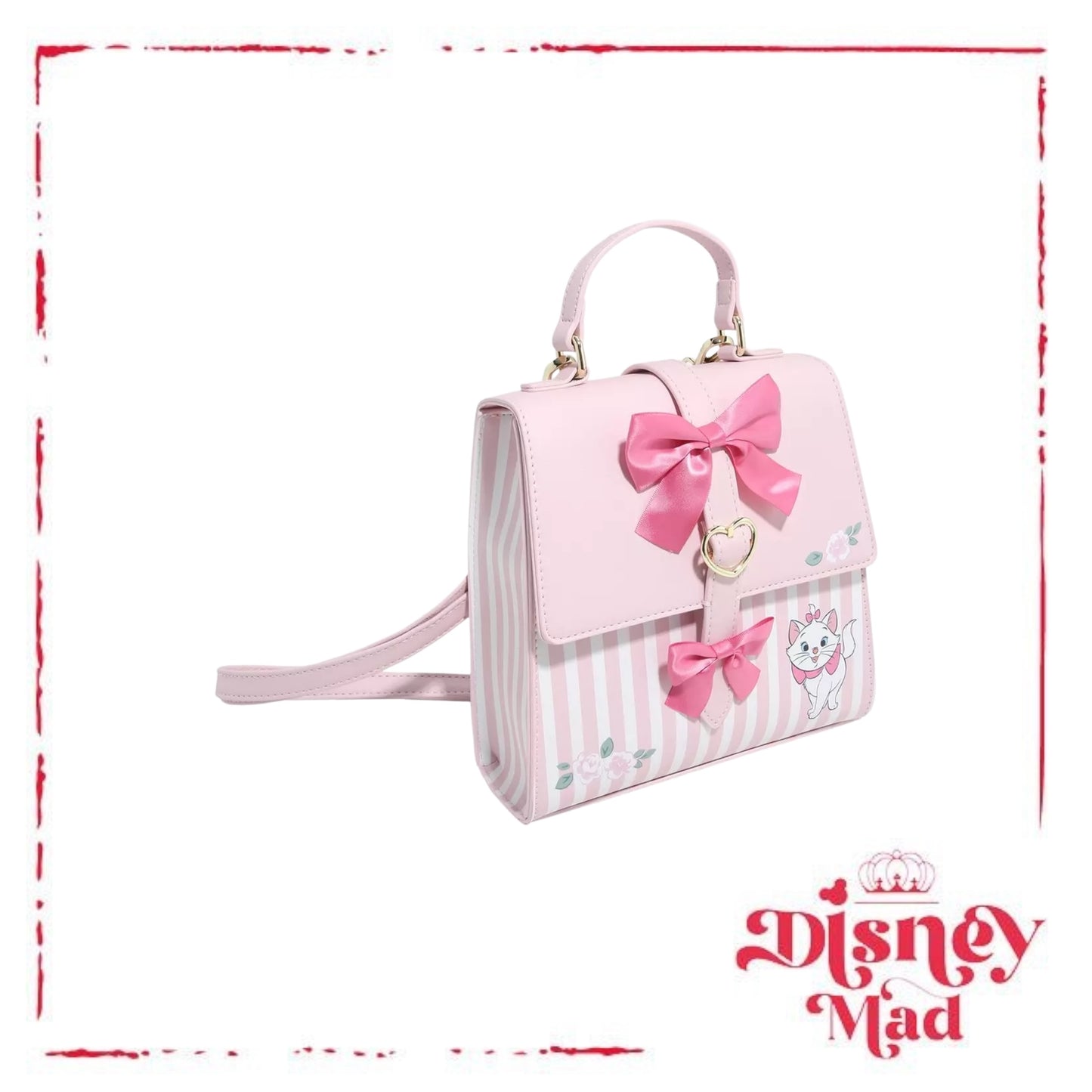 Her Universe Disney The Aristocats Marie Bows Stripe Crossbody Bag