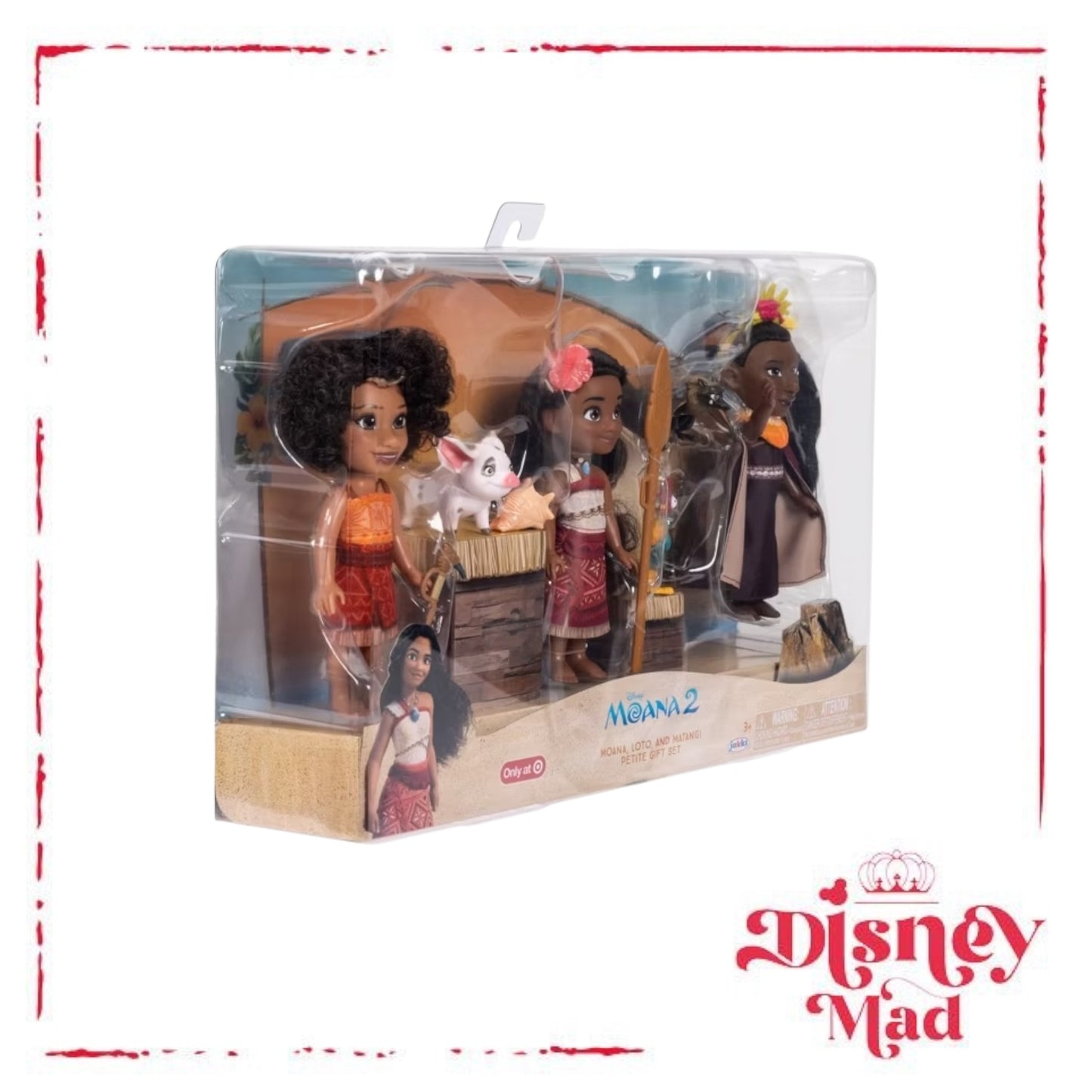 Disney Moana 2 6" Moana, Loto & Matangi Petite Gift Set