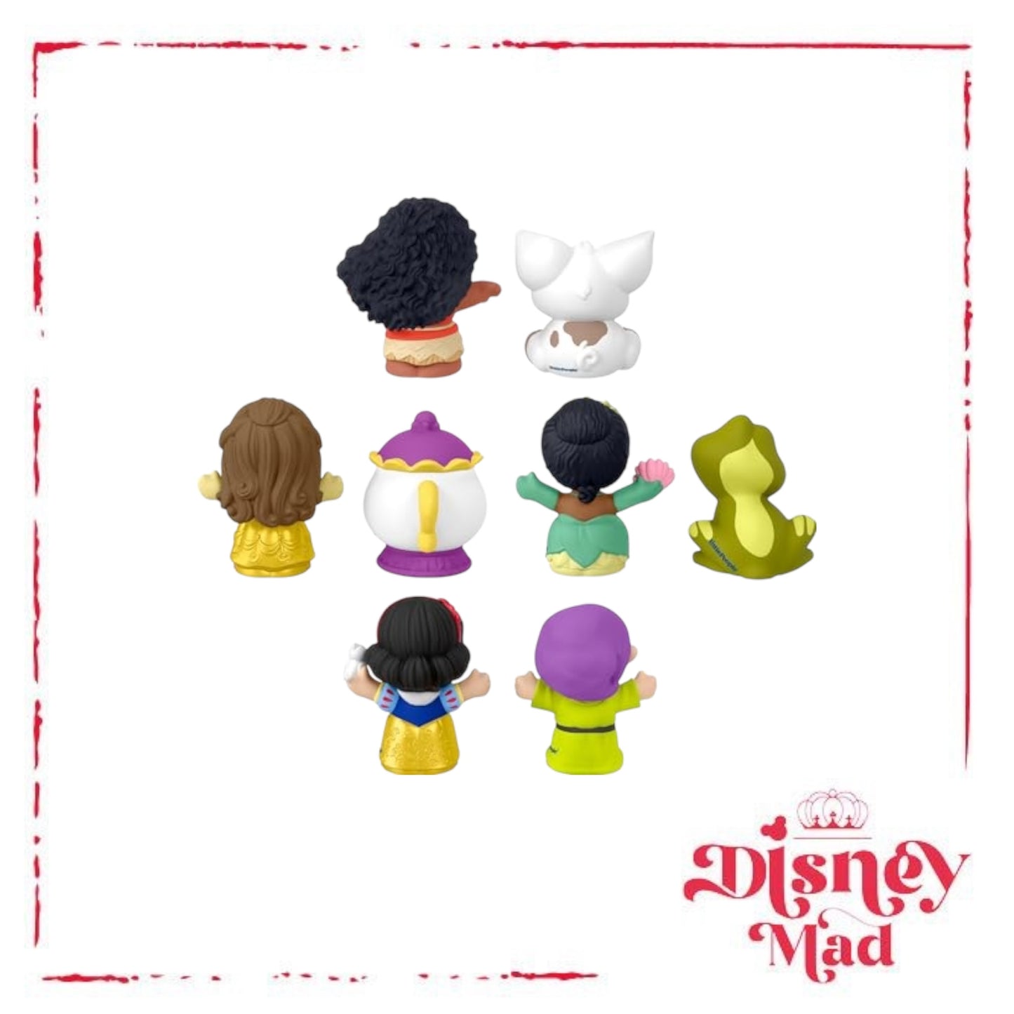 Fisher-Price Little People Toddler Toys Disney Princess Story Duos 8-Piece Figure Set