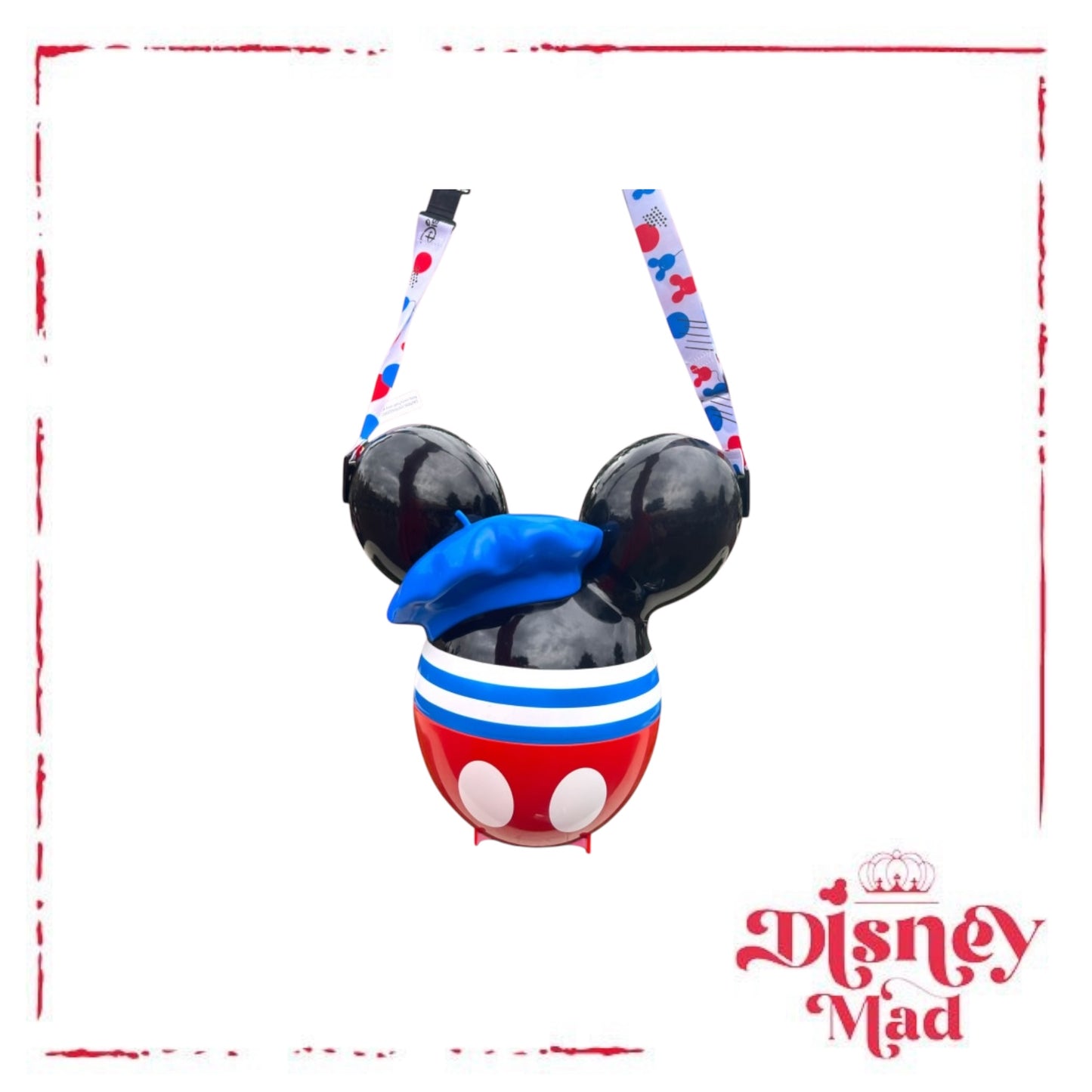 Mickey Mouse French Popcorn Bucket - Disney Parks