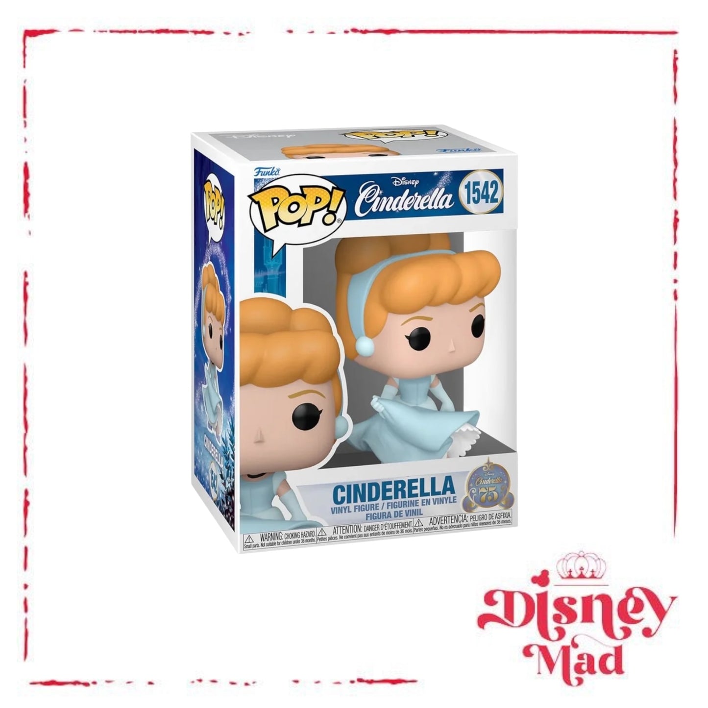 Cinderella 1542 Funko Pop Cinderella 75th Anniversary
