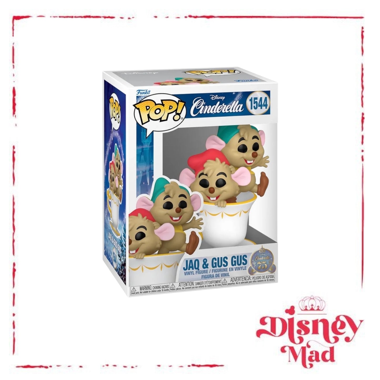 Jaq & Gus Gus 1544 Funko Pop - Cinderella 75th Anniversary