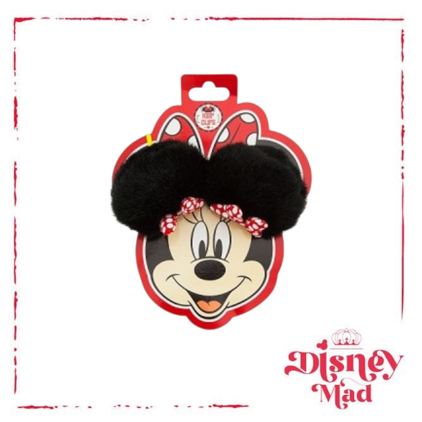 Disney Hair Clip Set - I Am Minnie Mouse Plush Ears