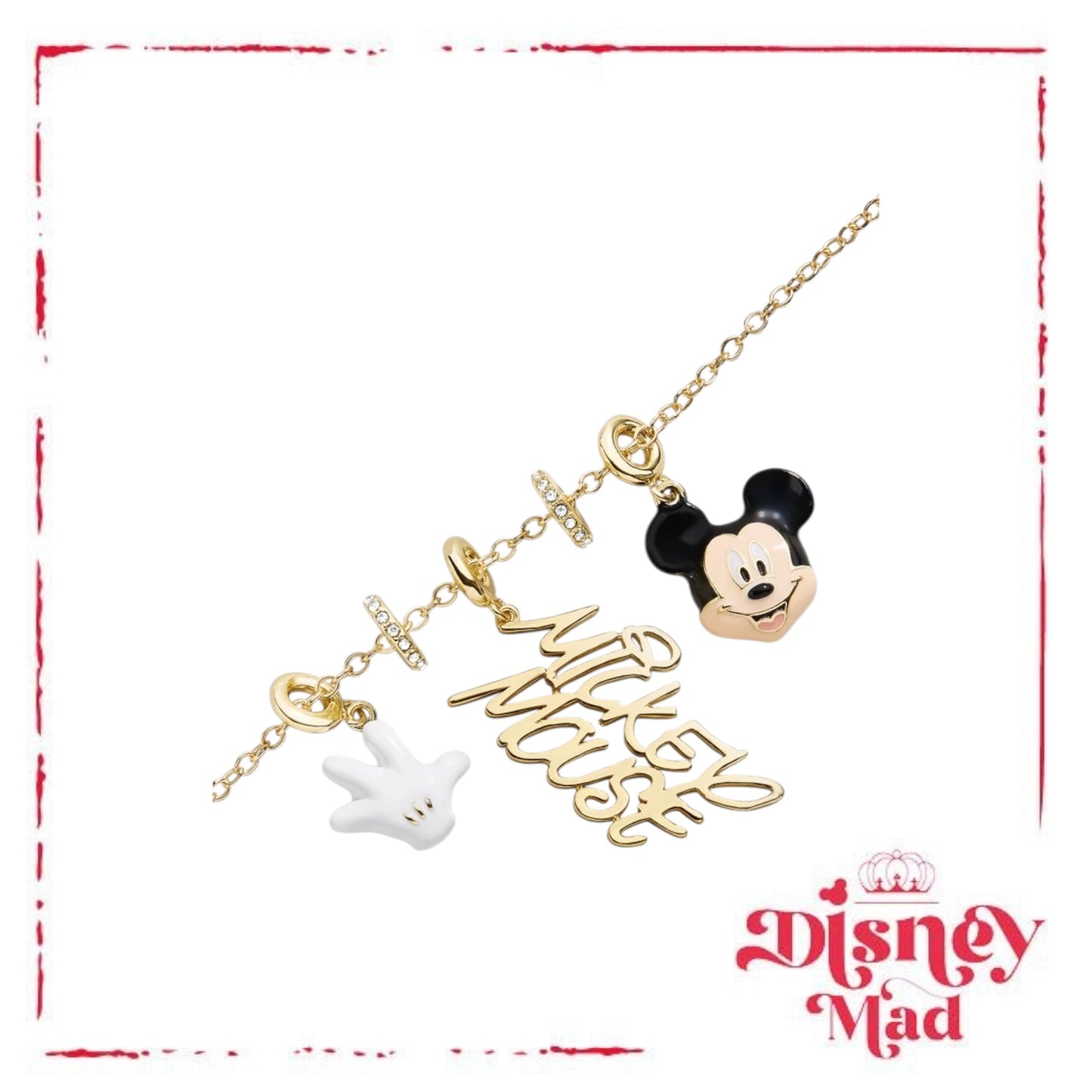 Disney Mickey Mouse Cluster Charm Necklace - Baublebar