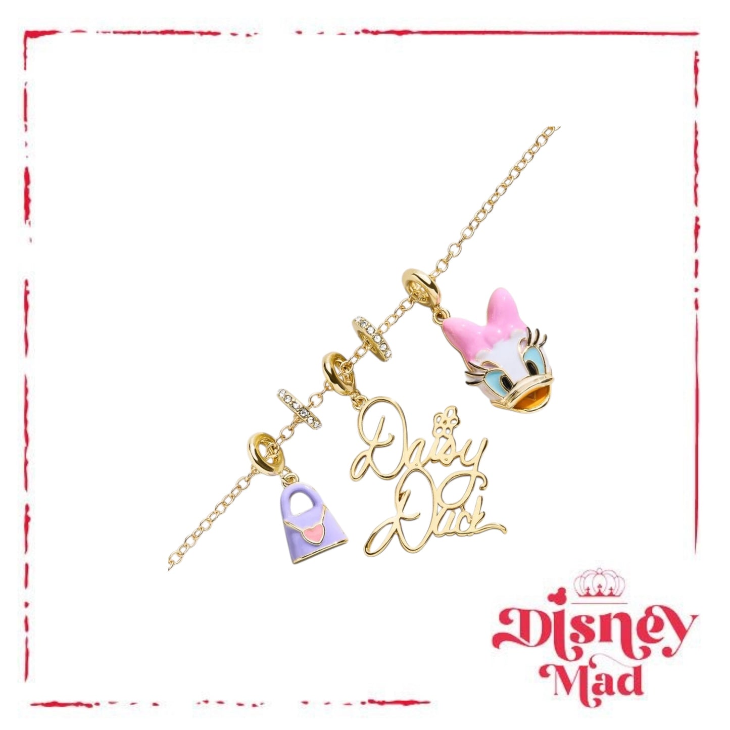 Disney Daisy Duck Cluster Charm Necklace - Baublebar