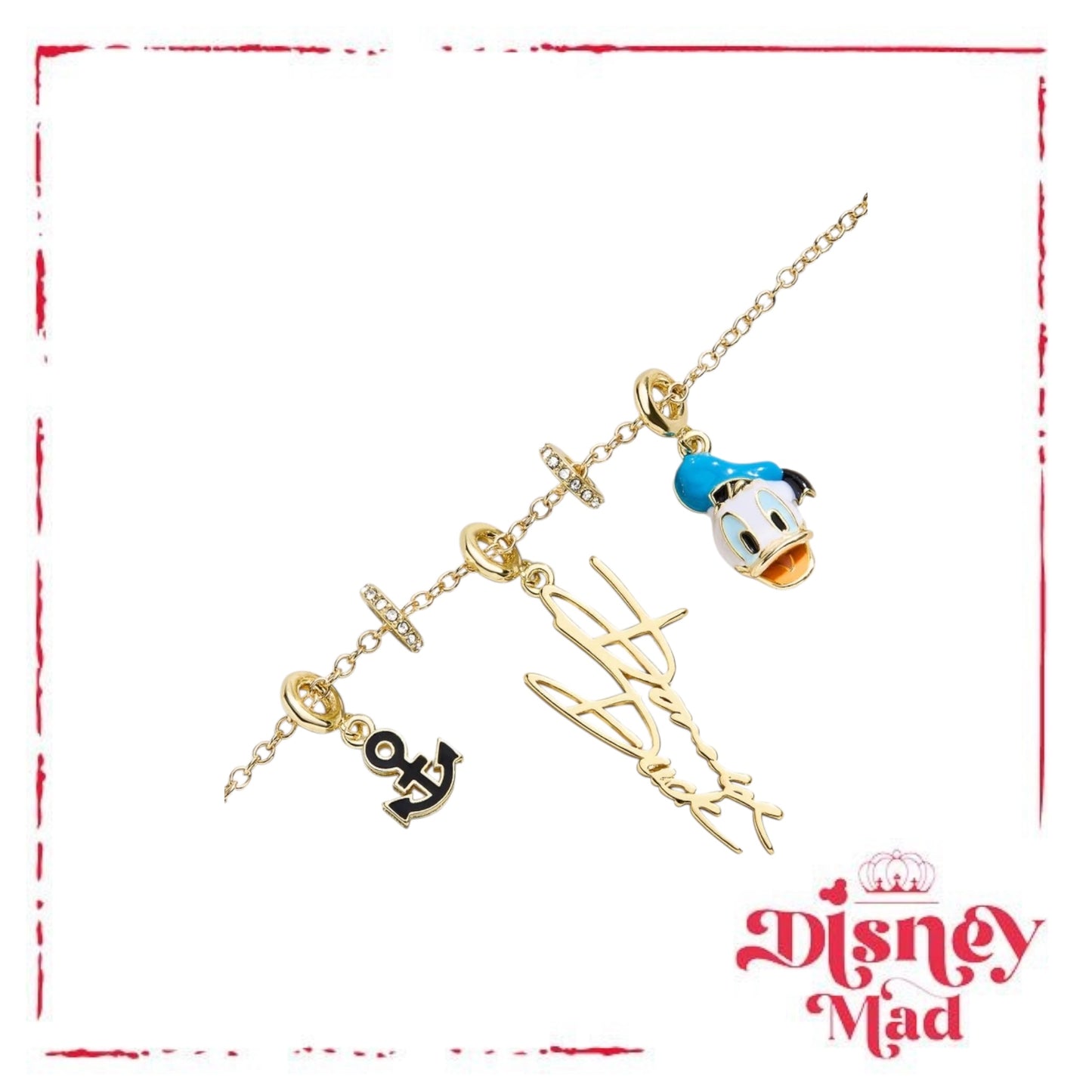 Disney Donald Duck Cluster Charm Necklace- Baublebar
