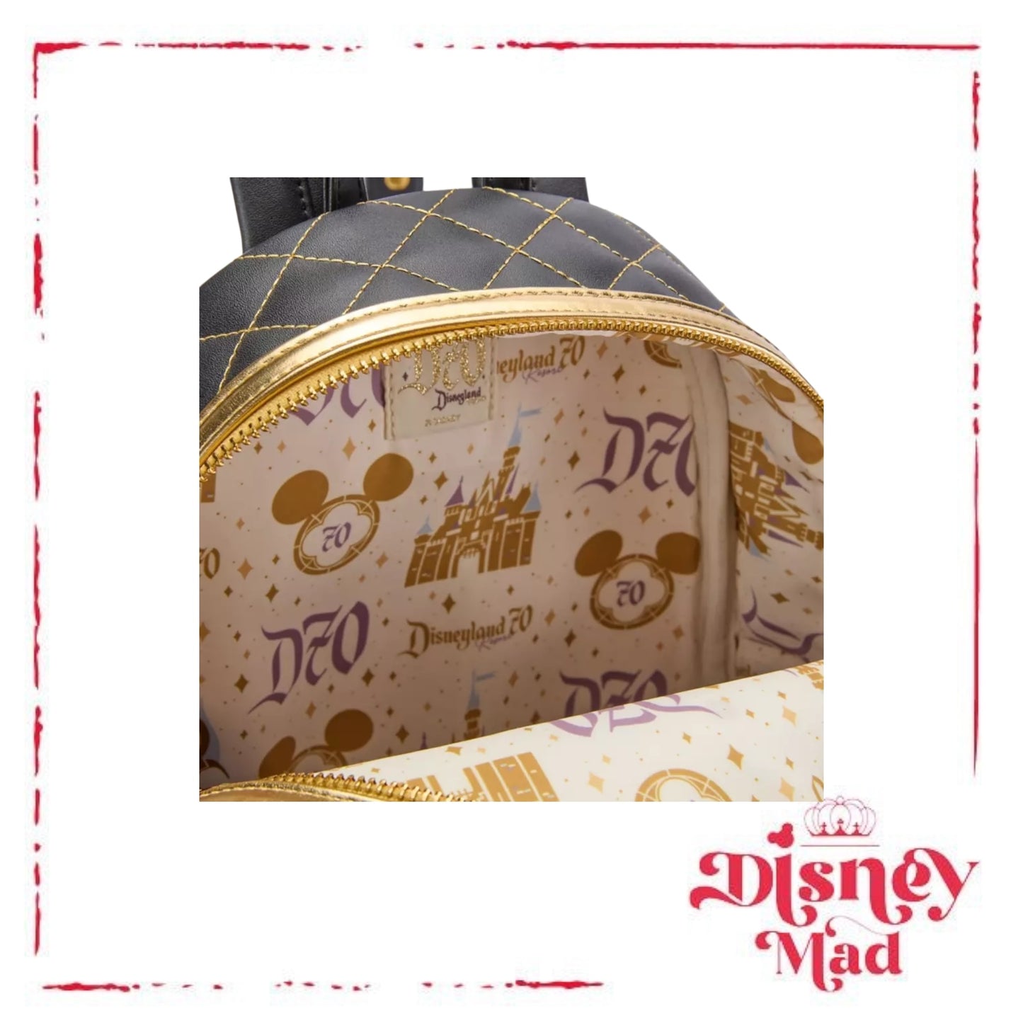 Sleeping Beauty Castle Loungefly Mini Backpack – Disneyland 70th Anniversary - Disney Parks