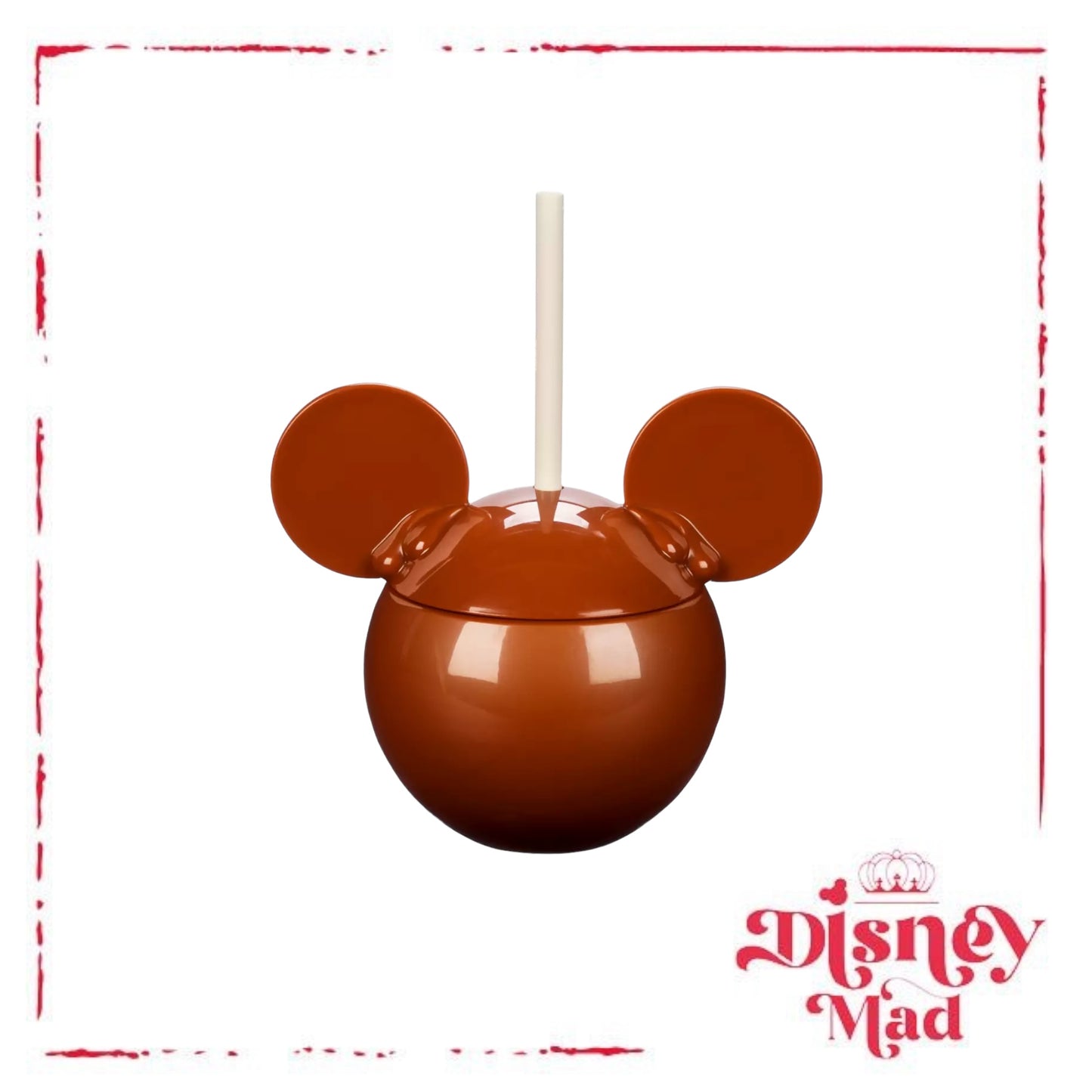 Mickey Mouse Caramel Apple Tumbler with Straw