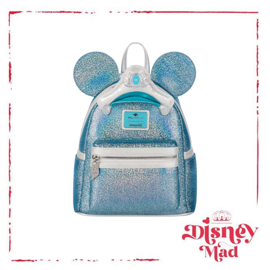 Disney Cruise Line 25th Anniversary Shimmering Seas Loungefly Mini Backpack