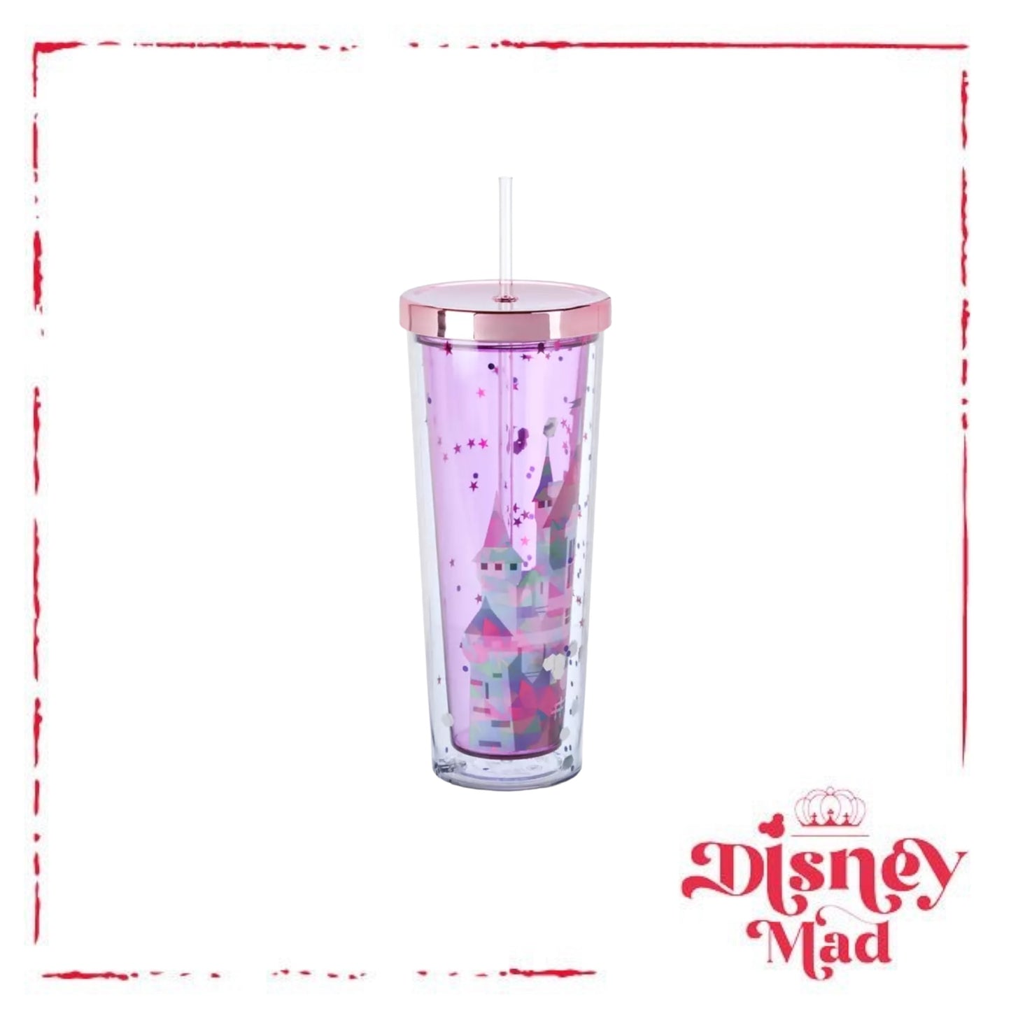 Fantasyland Castle Tumbler with Straw- Disney Parks