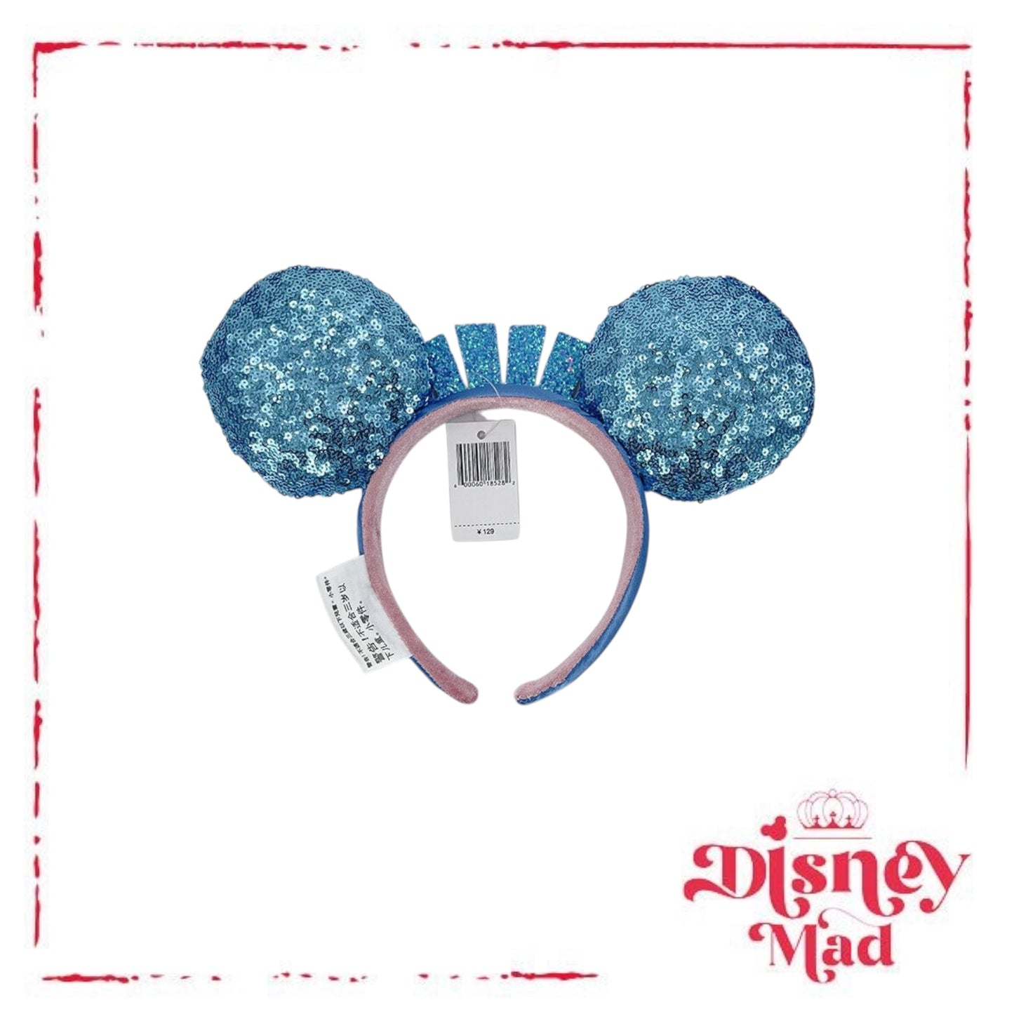 Disney Parks Disneyland Marquee Sign Minnie Mouse Sequin Ears Headband