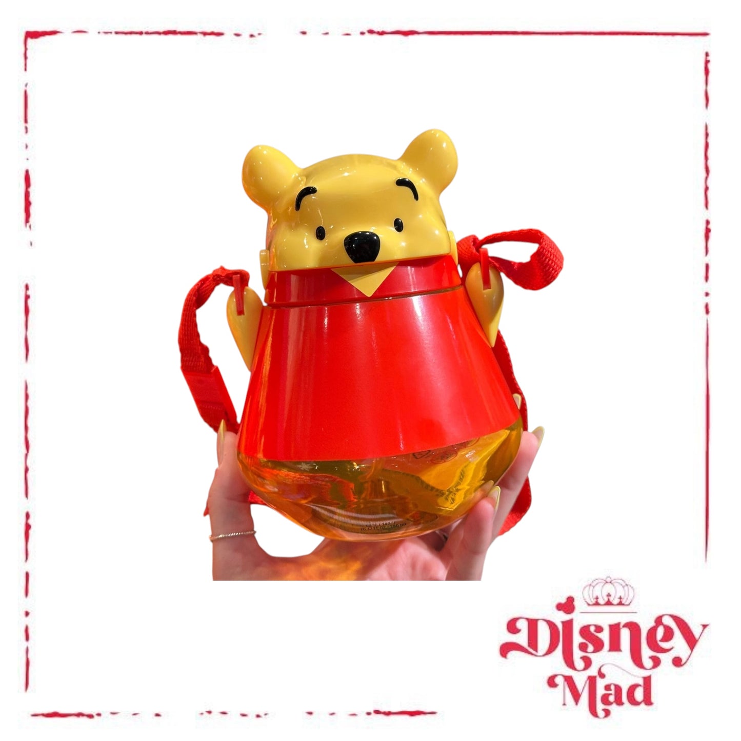 Pooh Plastic Water Bottle Sipper - Disney Parks