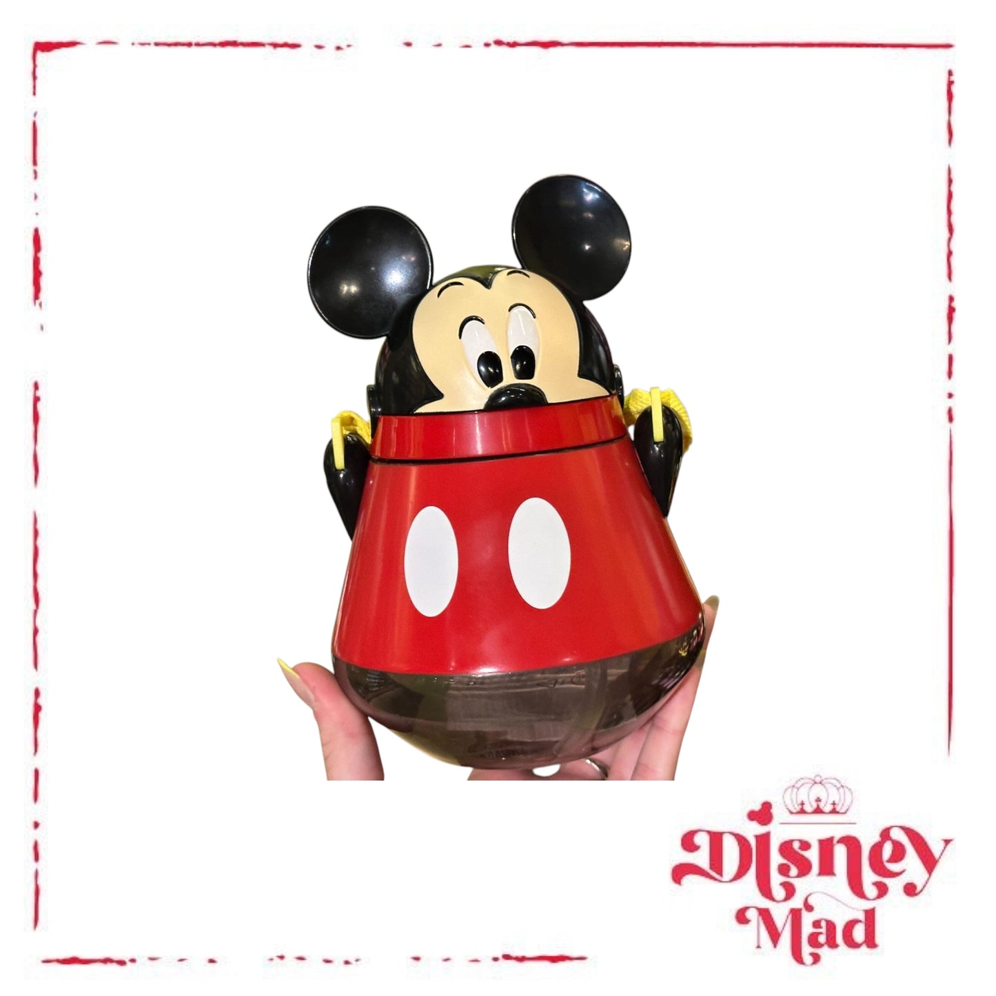 Mickey Mouse Plastic Water Bottle Sipper - Disney Parks