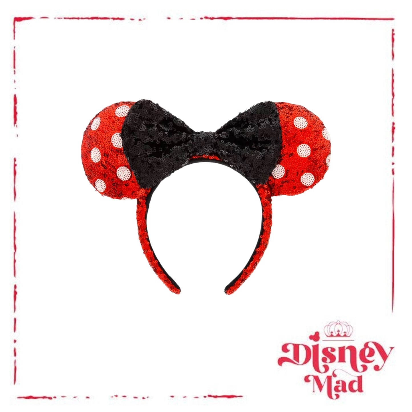 Minnie Mouse Sequined Ear Headband - Disney Parks