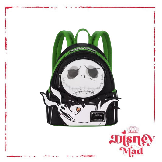 Loungefly Disney Parks The Nightmare Before Christmas Jack Skellington and Zero Mini Backpack