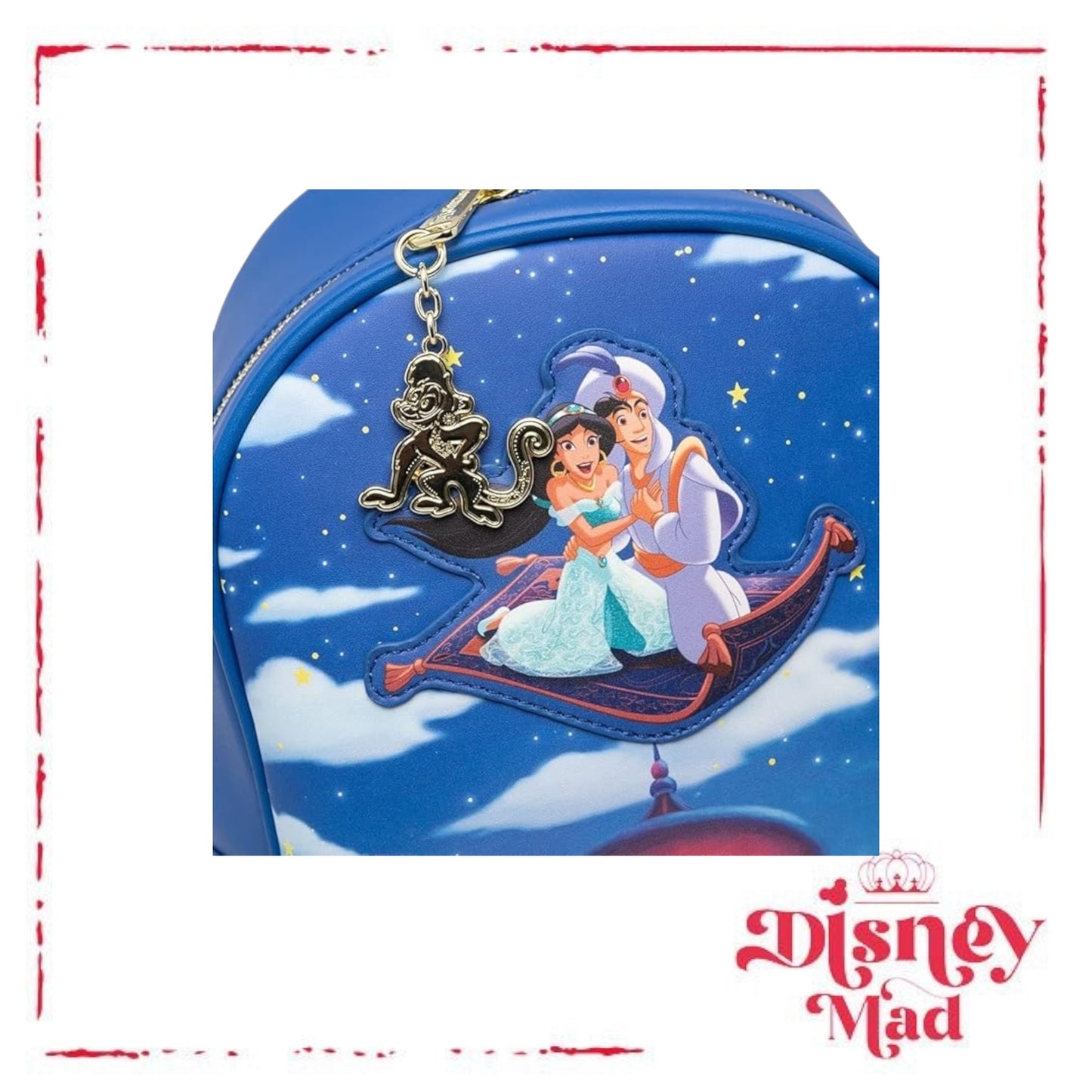 loungefly Disney Glow in the Dark Aladdin and Jasmine Magic Carpet Ride