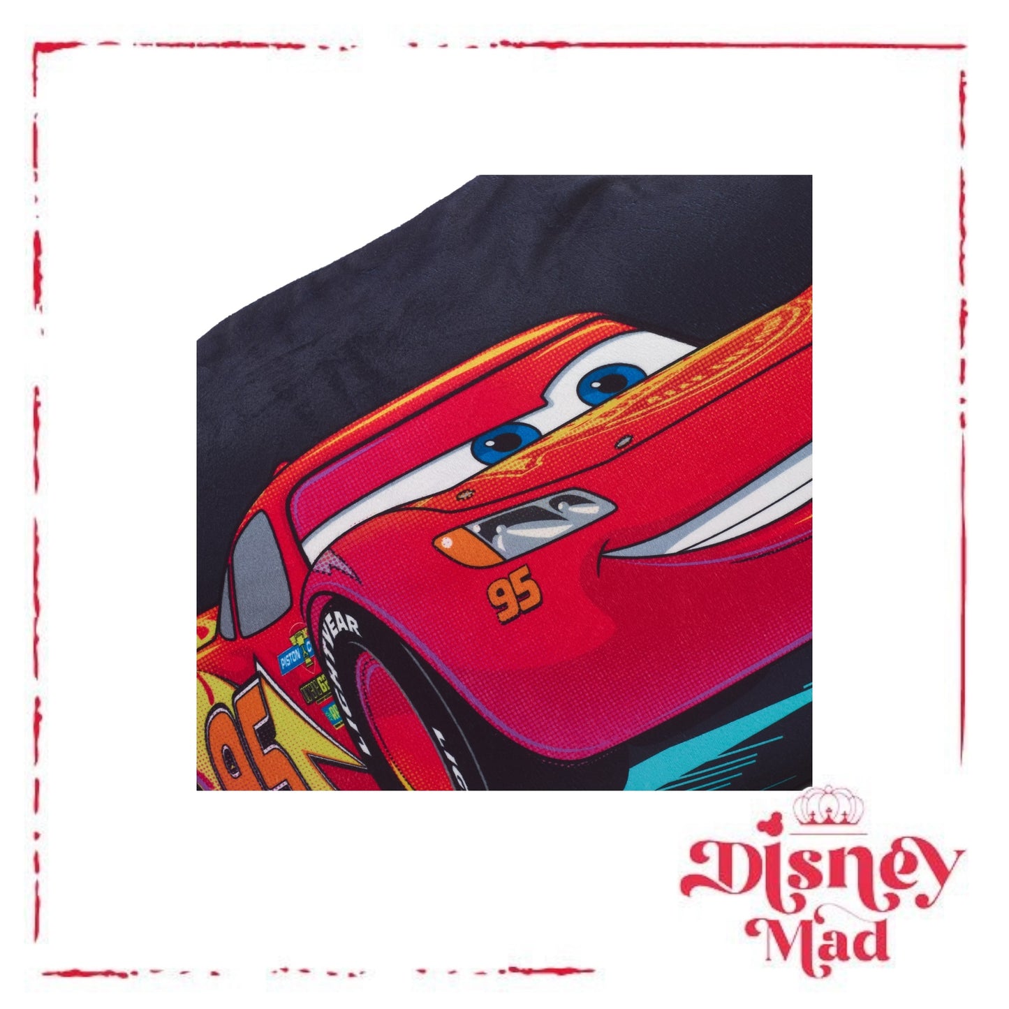 Lightning McQueen Convertible Fleece Throw, Disney Pixar Cars Disney Parks