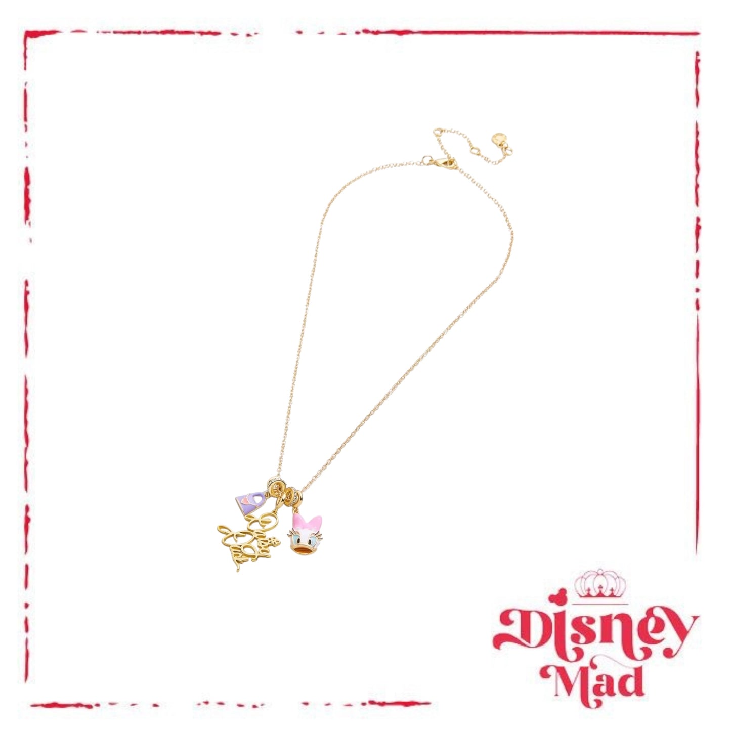 Disney Daisy Duck Cluster Charm Necklace - Baublebar