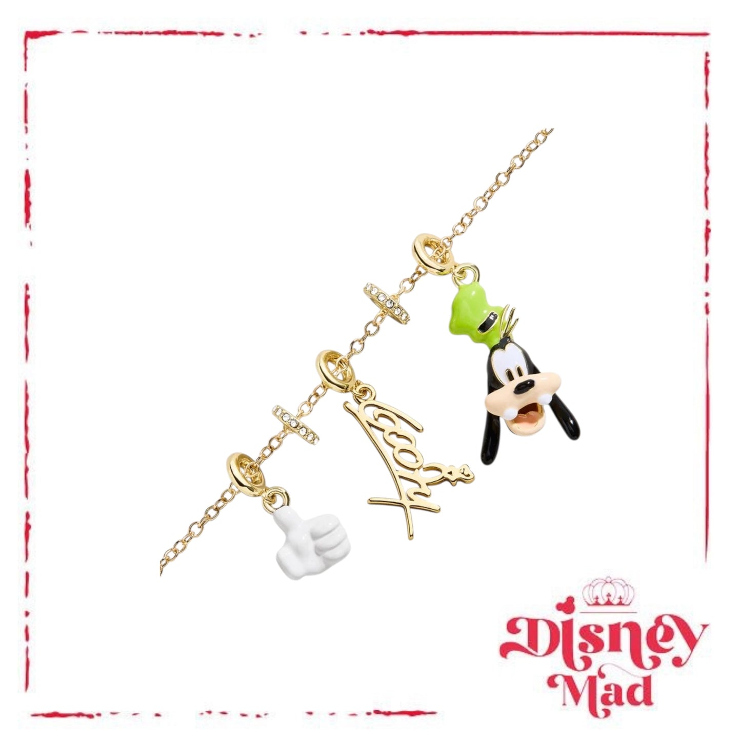 Disney Goofy Cluster Charm Necklace - Baublebar