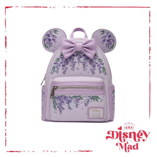 Loungefly Disney Minnie Mouse Wisteria Ears Floral Scented Mini Backpack