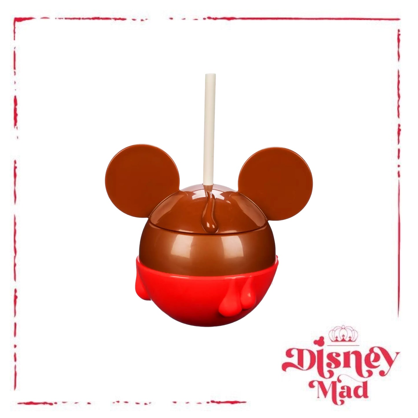 Mickey Mouse Caramel Apple Tumbler with Straw
