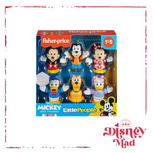 Disney 100 Mickey & Friends Figure Pack By Fisher-Price Little People