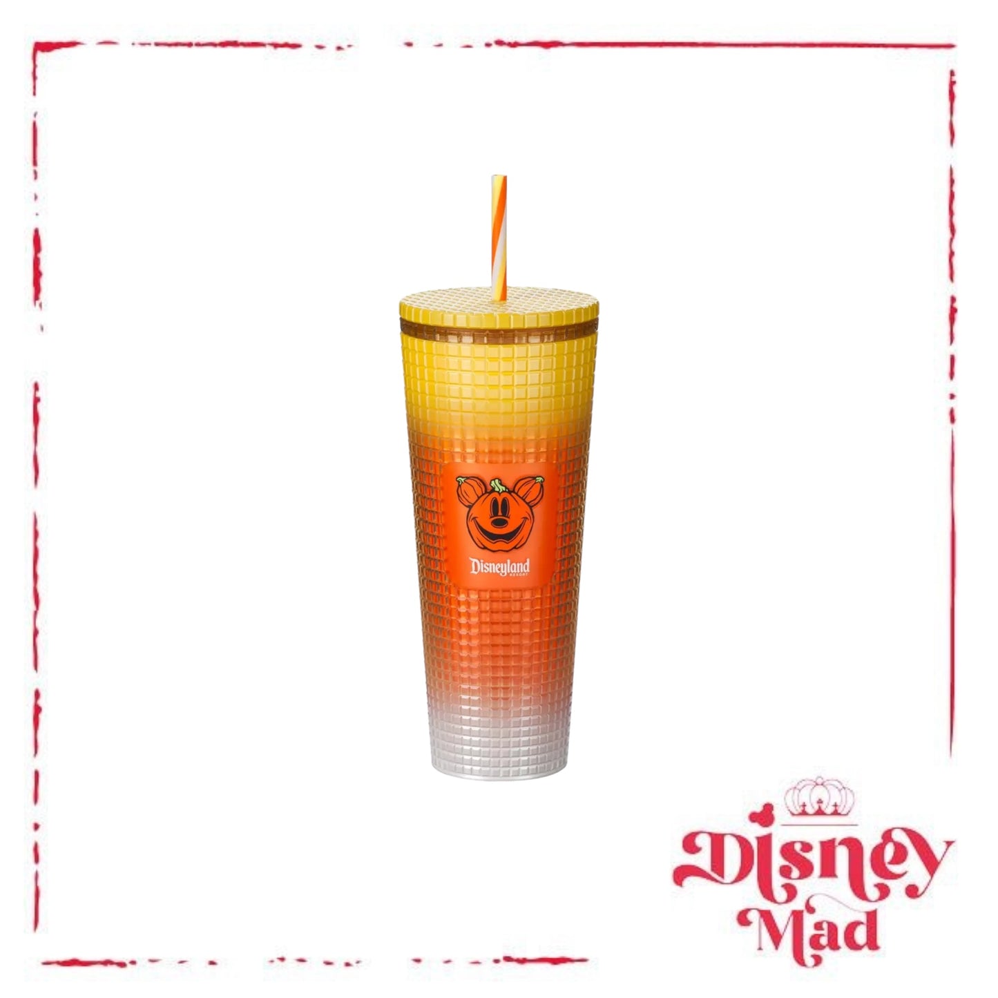 Mickey Mouse Halloween Candy Corn Starbucks® Tumbler with Straw – Disneyland - Disney Parks