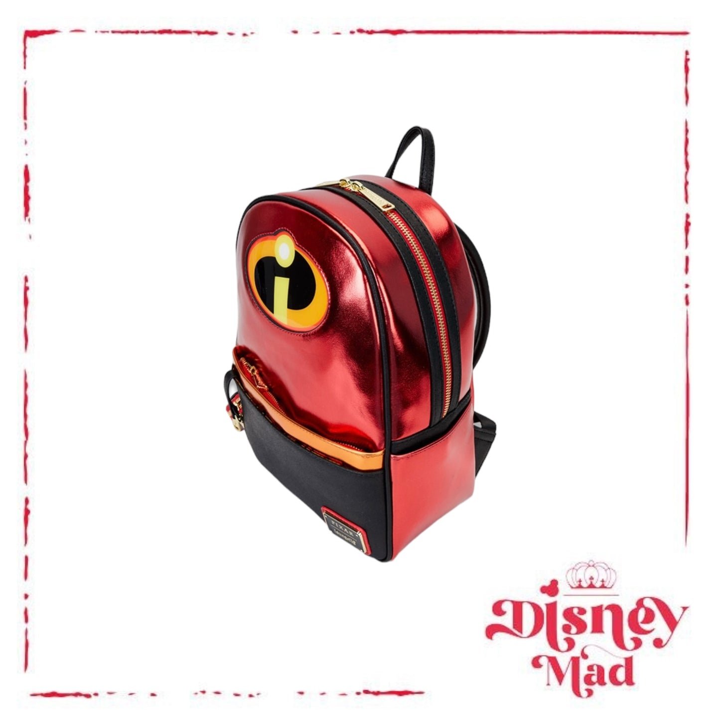 Pixar's The Incredibles 20th Anniversary Light Up Loungefly Mini Backpack