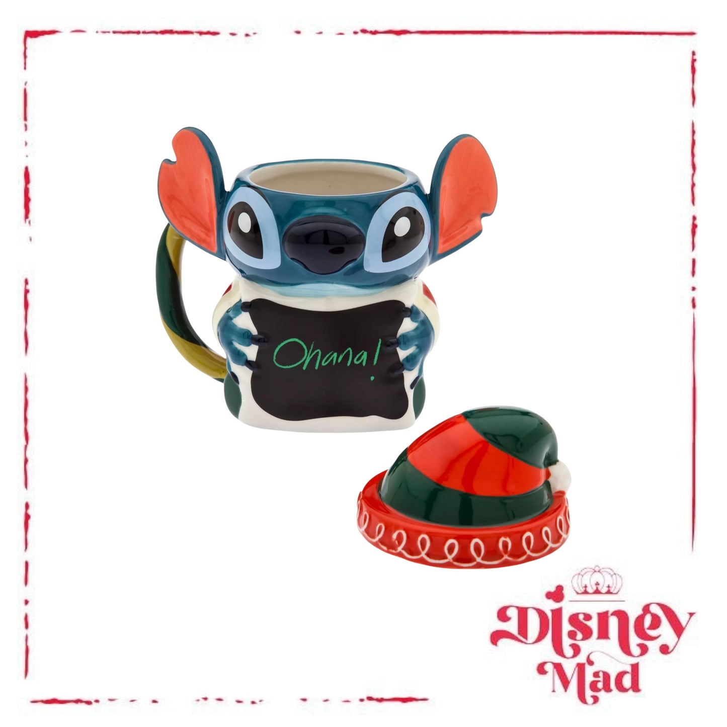 Stitch Festive Mug with Lid