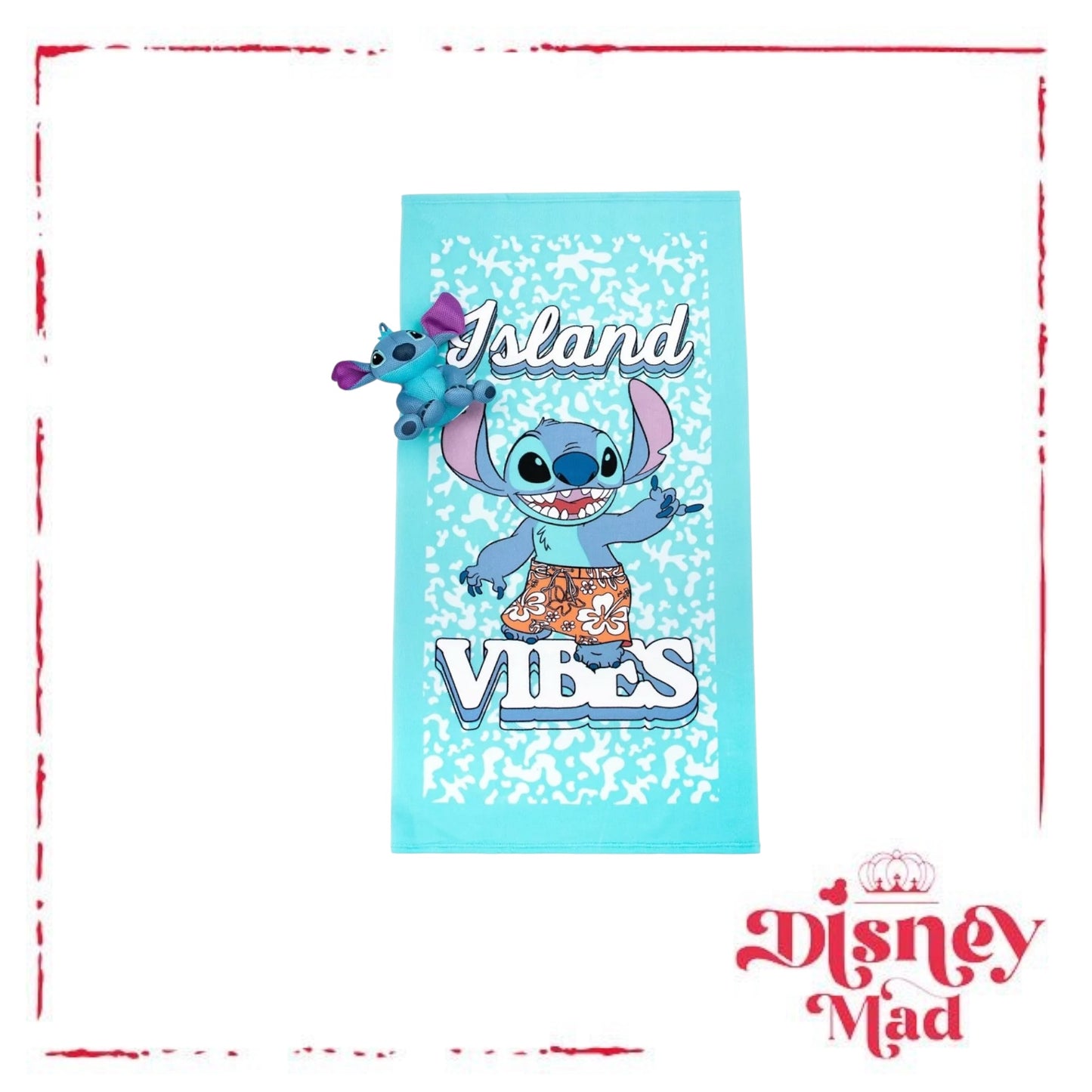 Lilo and Stitch Tropical Island Vibes Bath Towel Bath Sponge Buddy Set