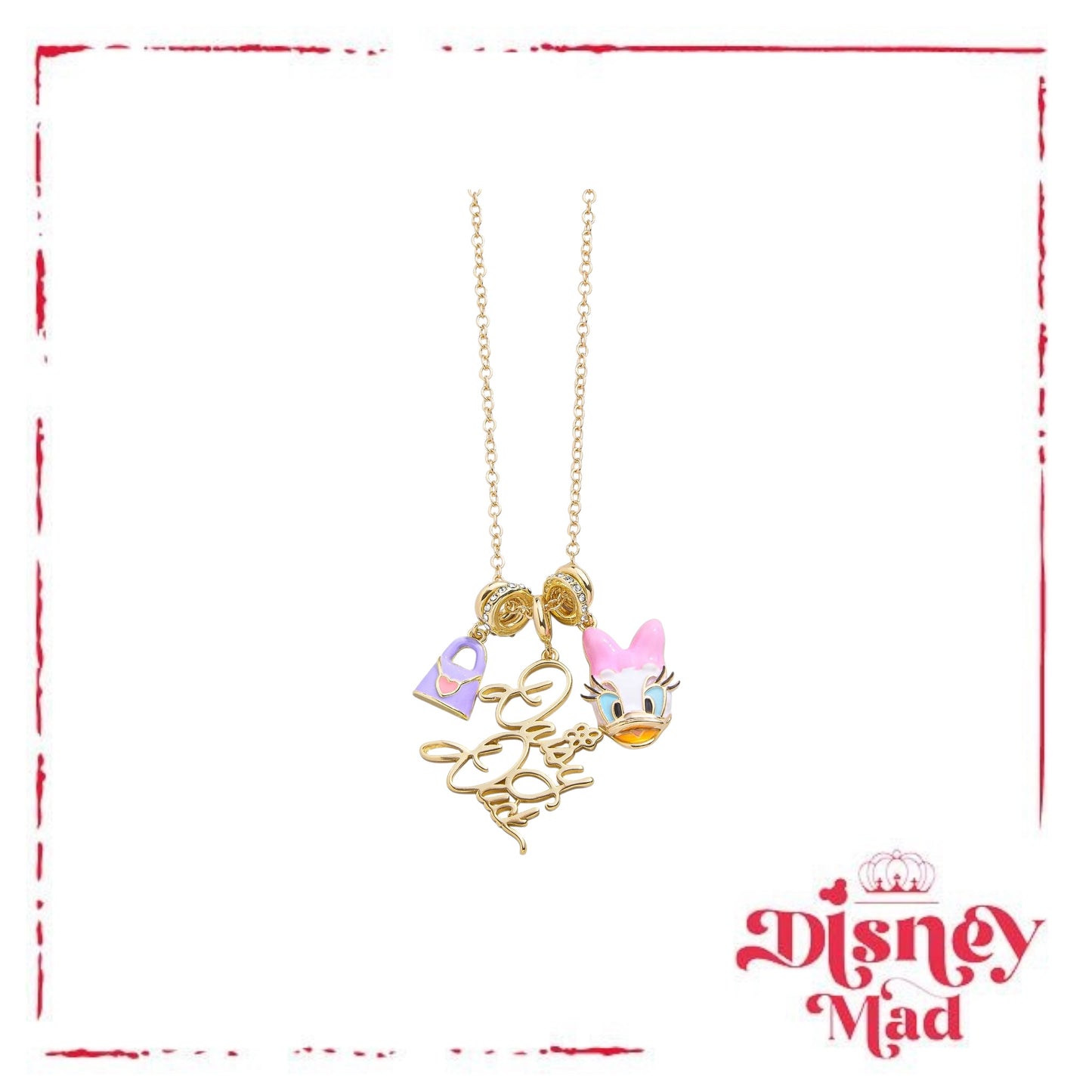 Disney Daisy Duck Cluster Charm Necklace - Baublebar