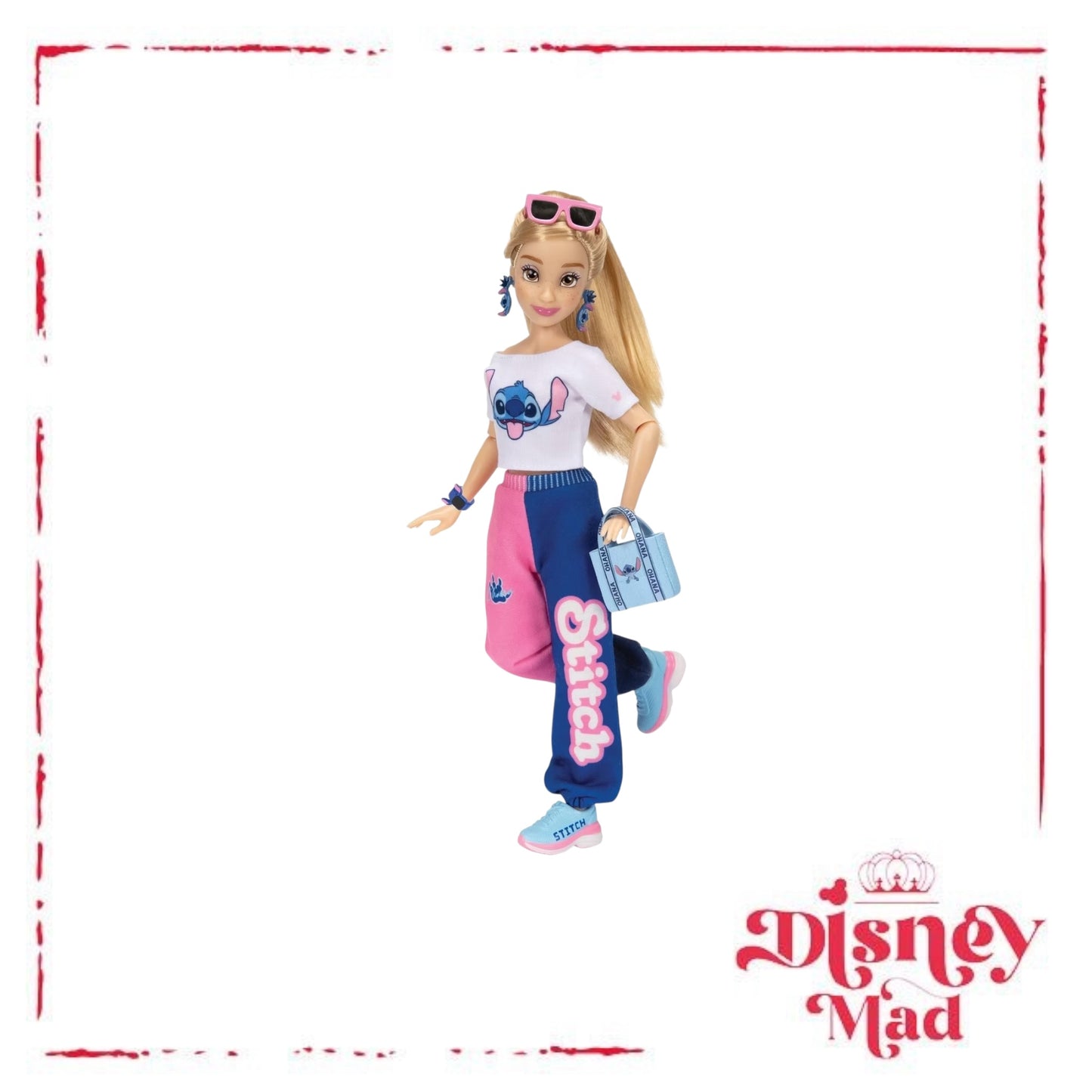 Disney ILY 4ever 12.5" Stitch Doll Varsity Jacket Blonde Hair/Brown Eyes