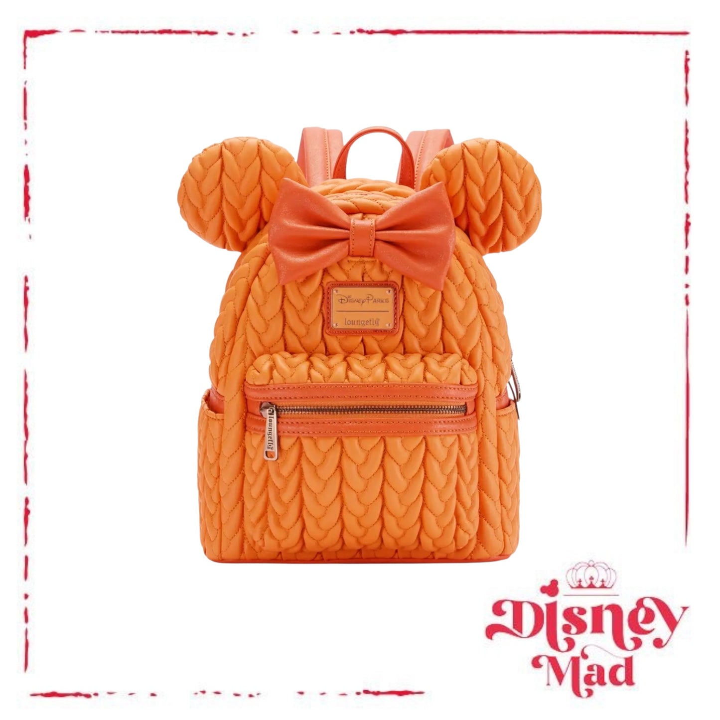 Loungefly Minnie Mouse Pumpkin Spice Mini Backpack - Disney Parks