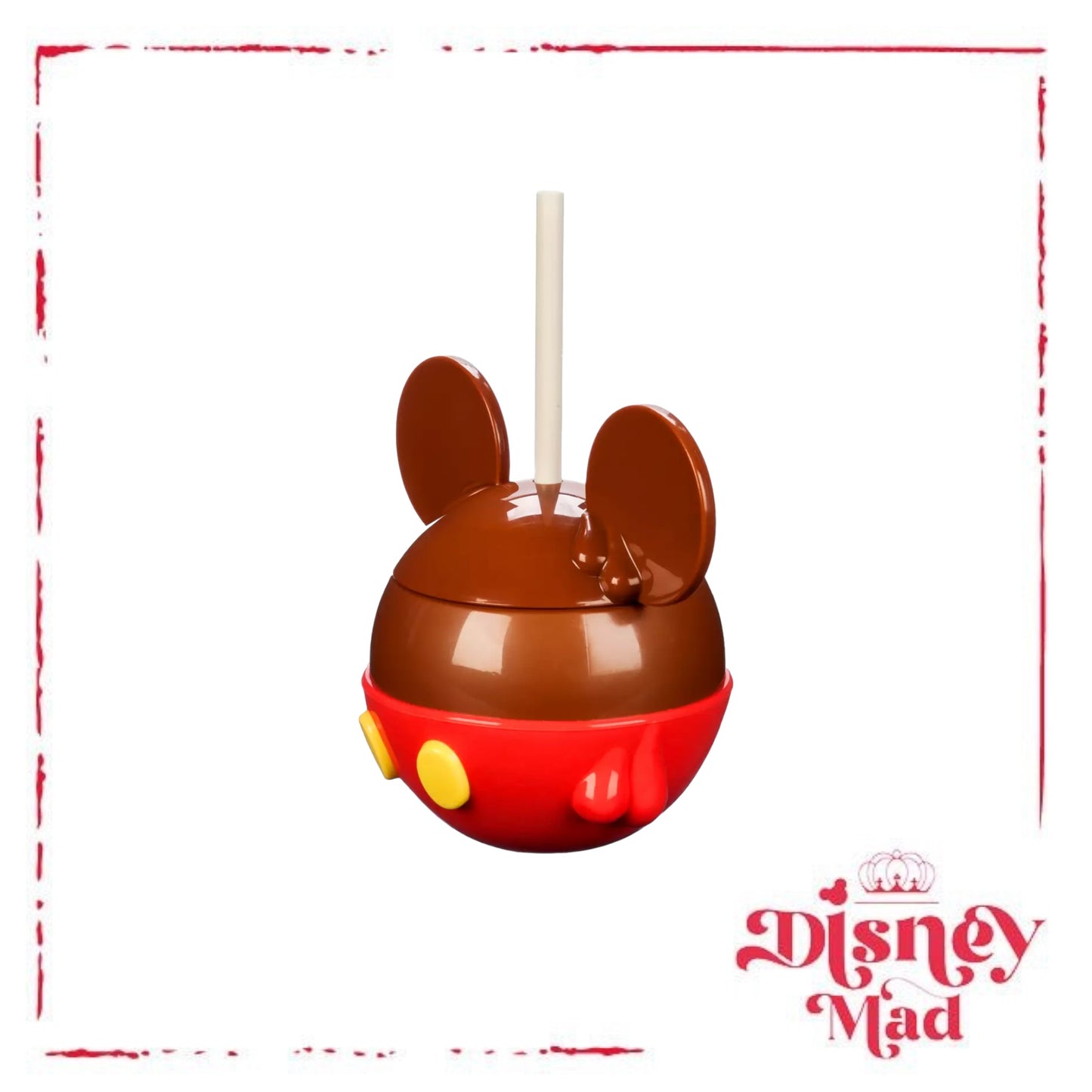 Mickey Mouse Caramel Apple Tumbler with Straw