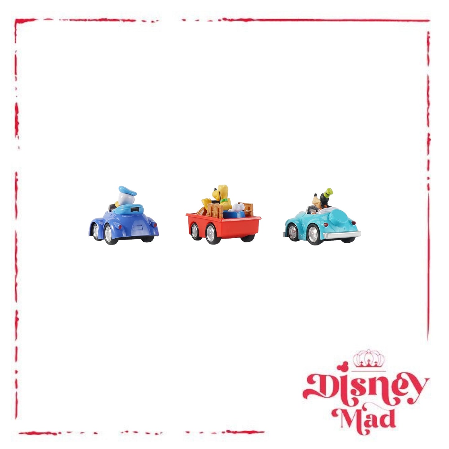 Disney Jr. 3.5" Pull-Back Assortment 3-Pack Donald, Pluto and Goofy