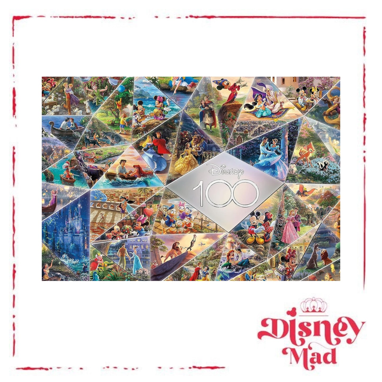 Thomas Kinkade - Disney - 100th Collage - 2000 Piece Jigsaw Puzzle