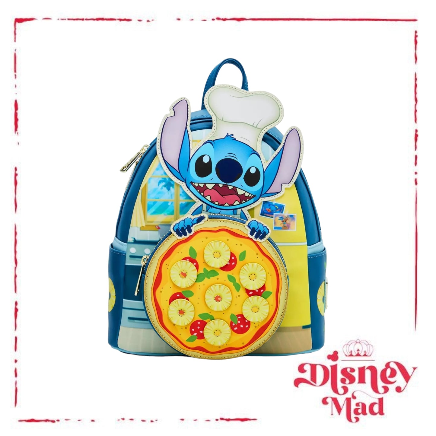 Loungefly Disney Lilo & Stitch Pineapple Pizza Mini Backpack