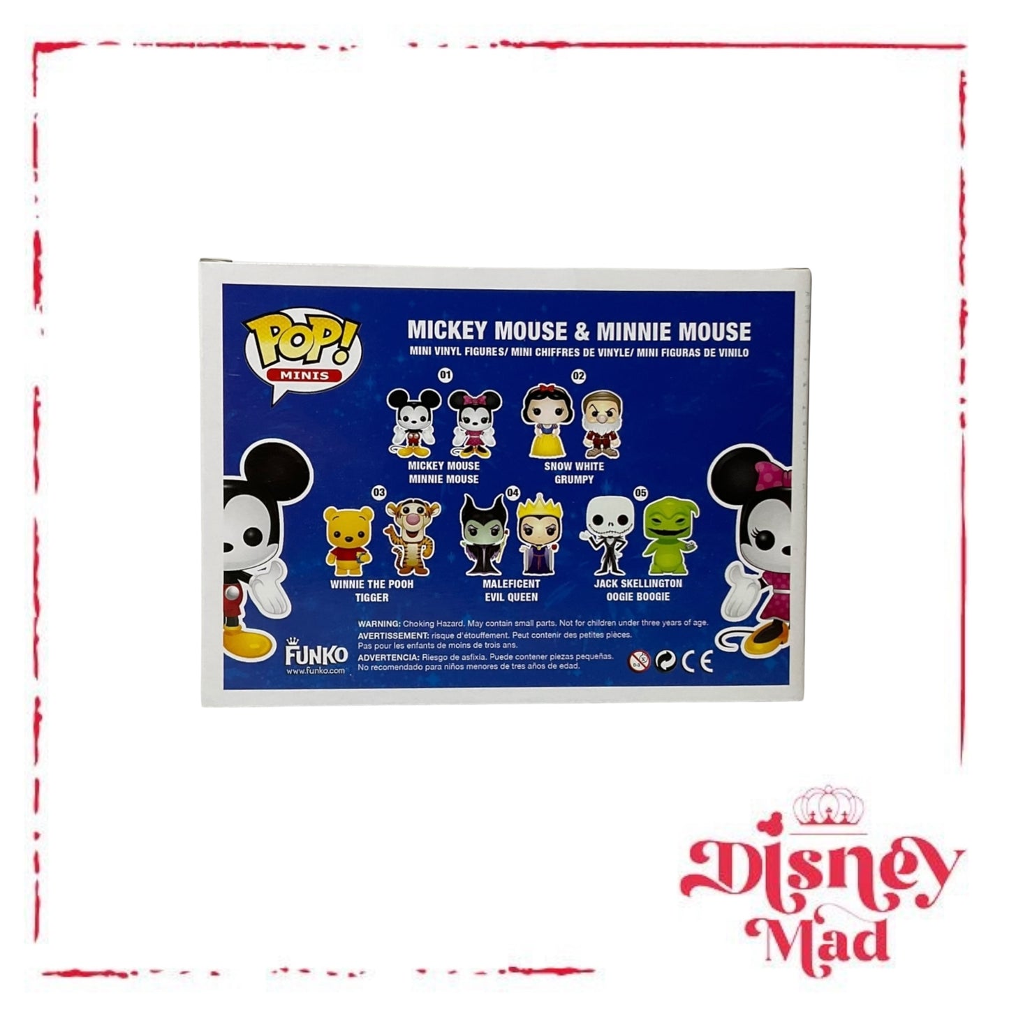 Mickey Mouse And Minnie Mouse Funko Pop Minis